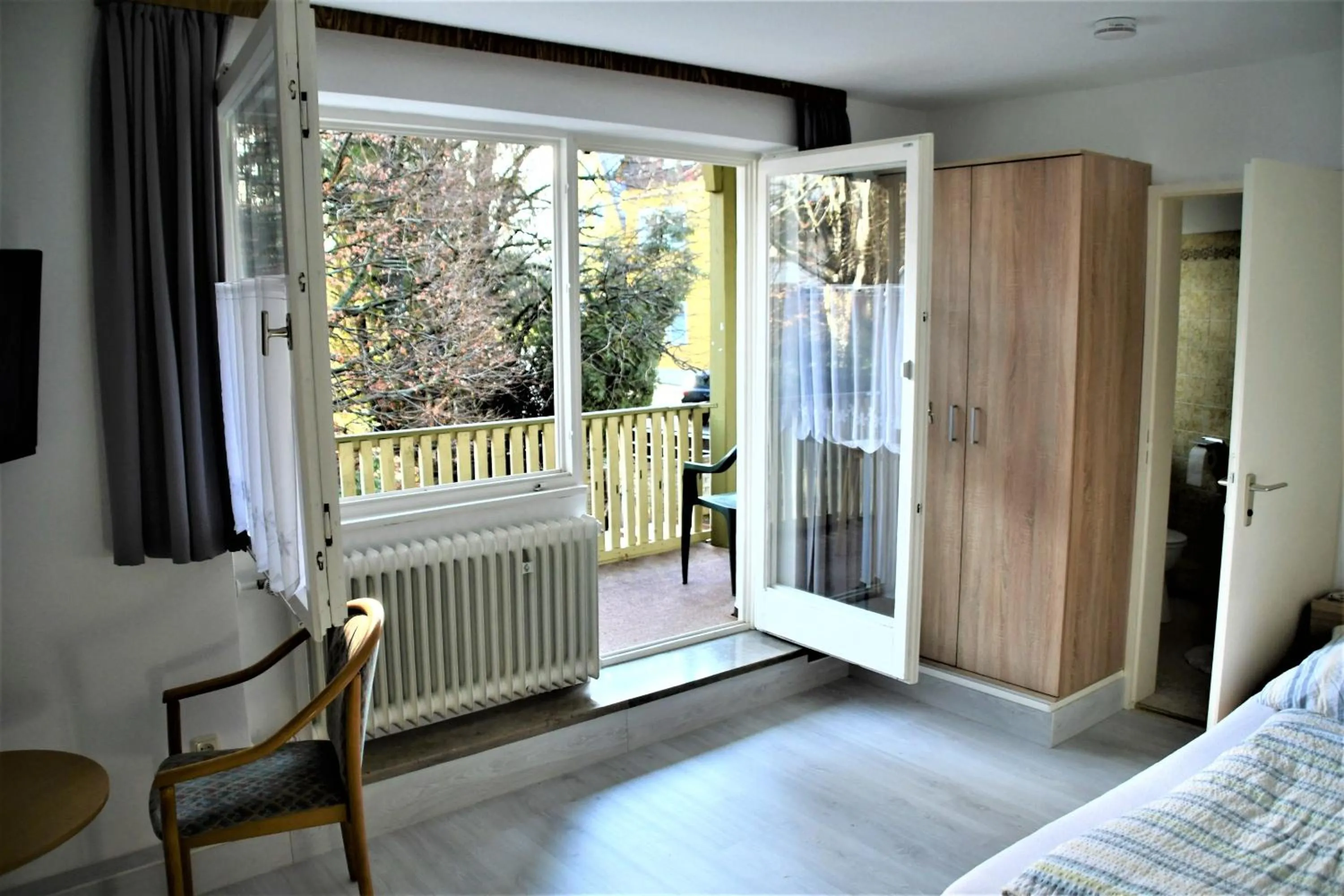 Balcony/Terrace, Bed in Haus am Bach