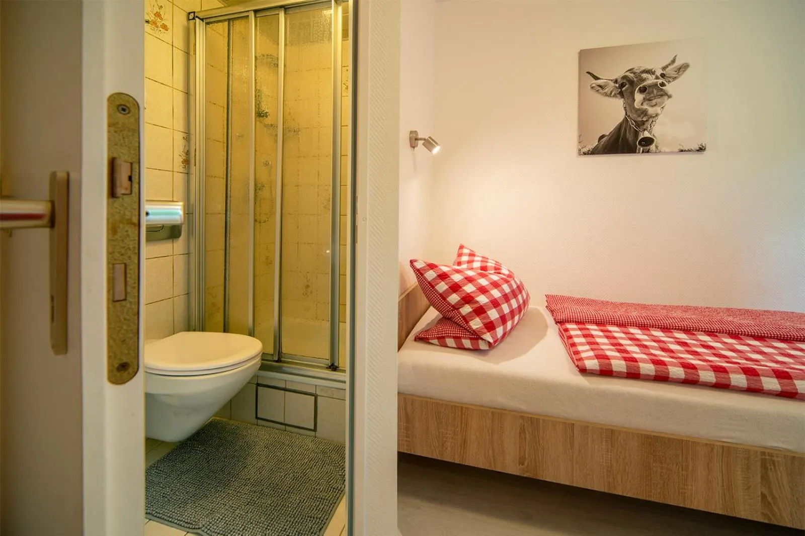 Bed in Haus am Bach