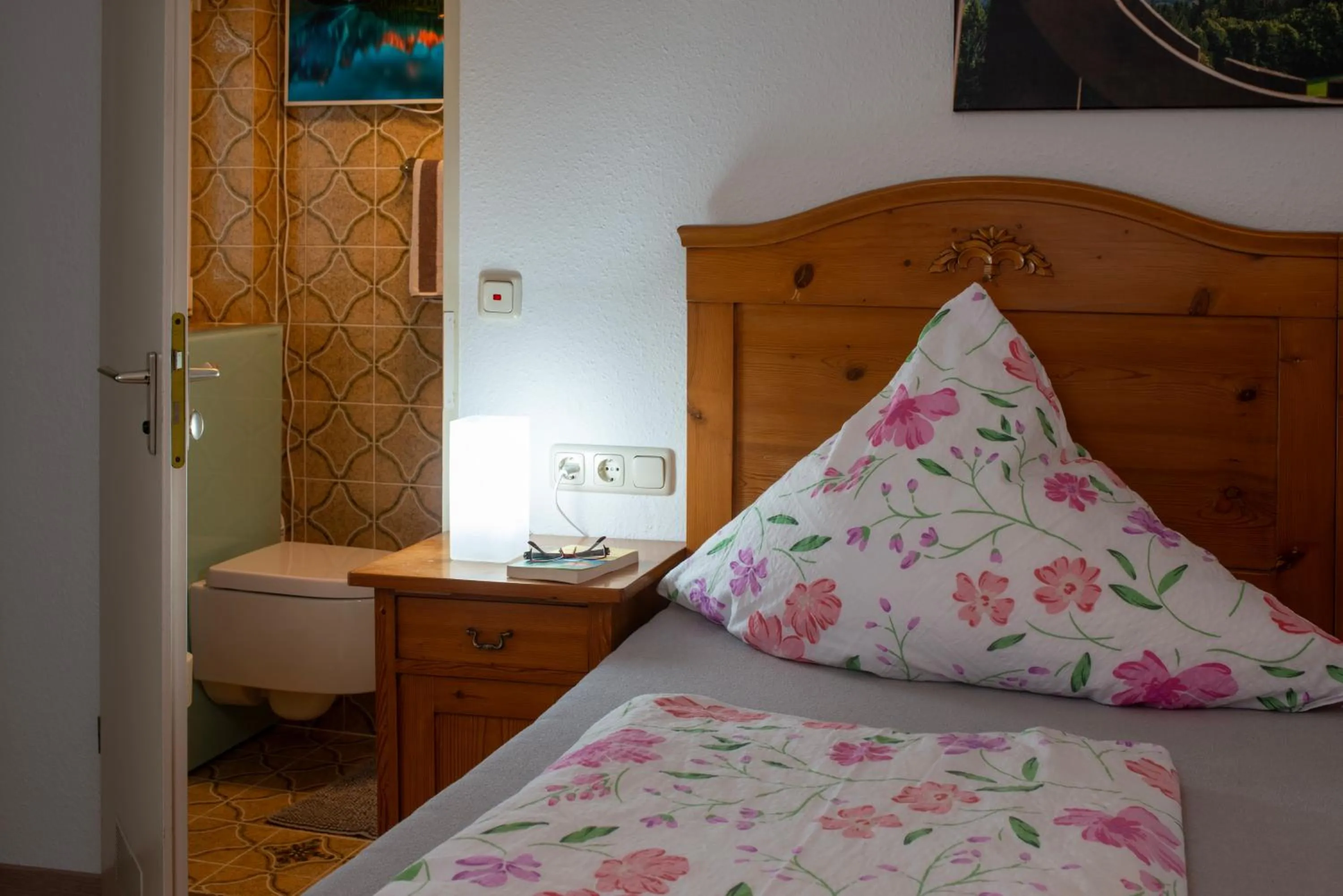 Bed in Haus am Bach