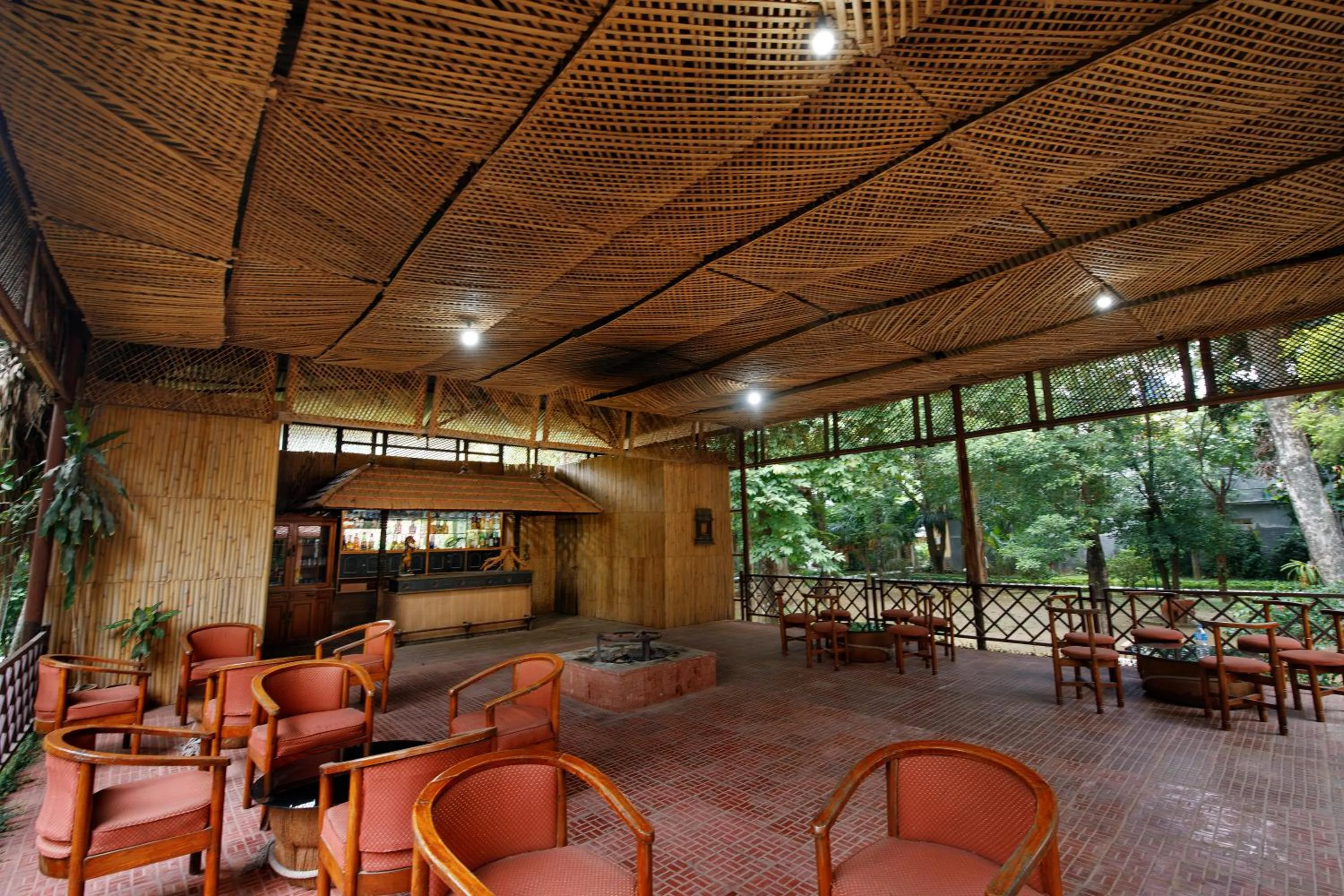 Lounge or bar in Chitwan Paradise Hotel