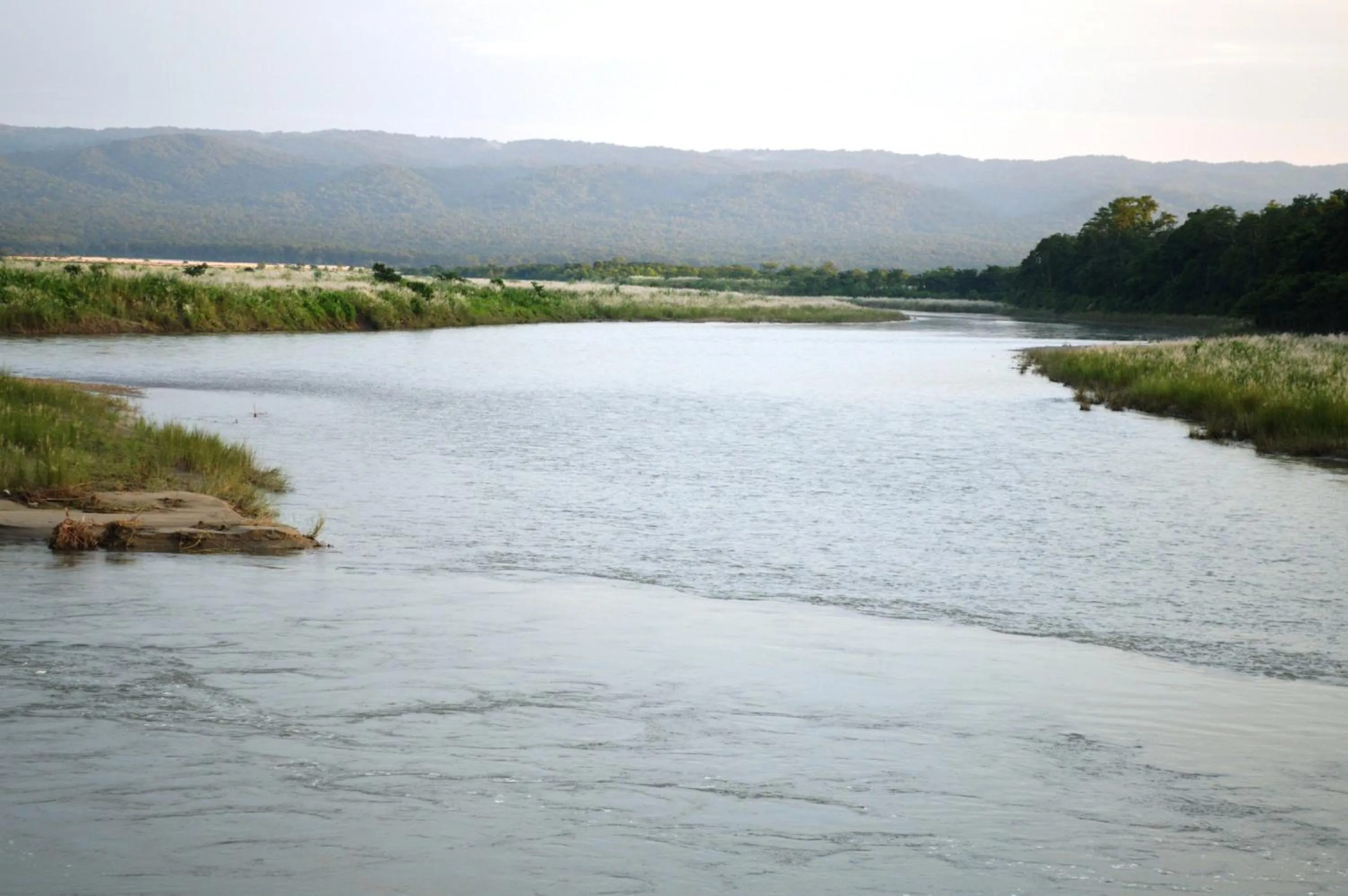 River view in Chitwan Paradise Hotel