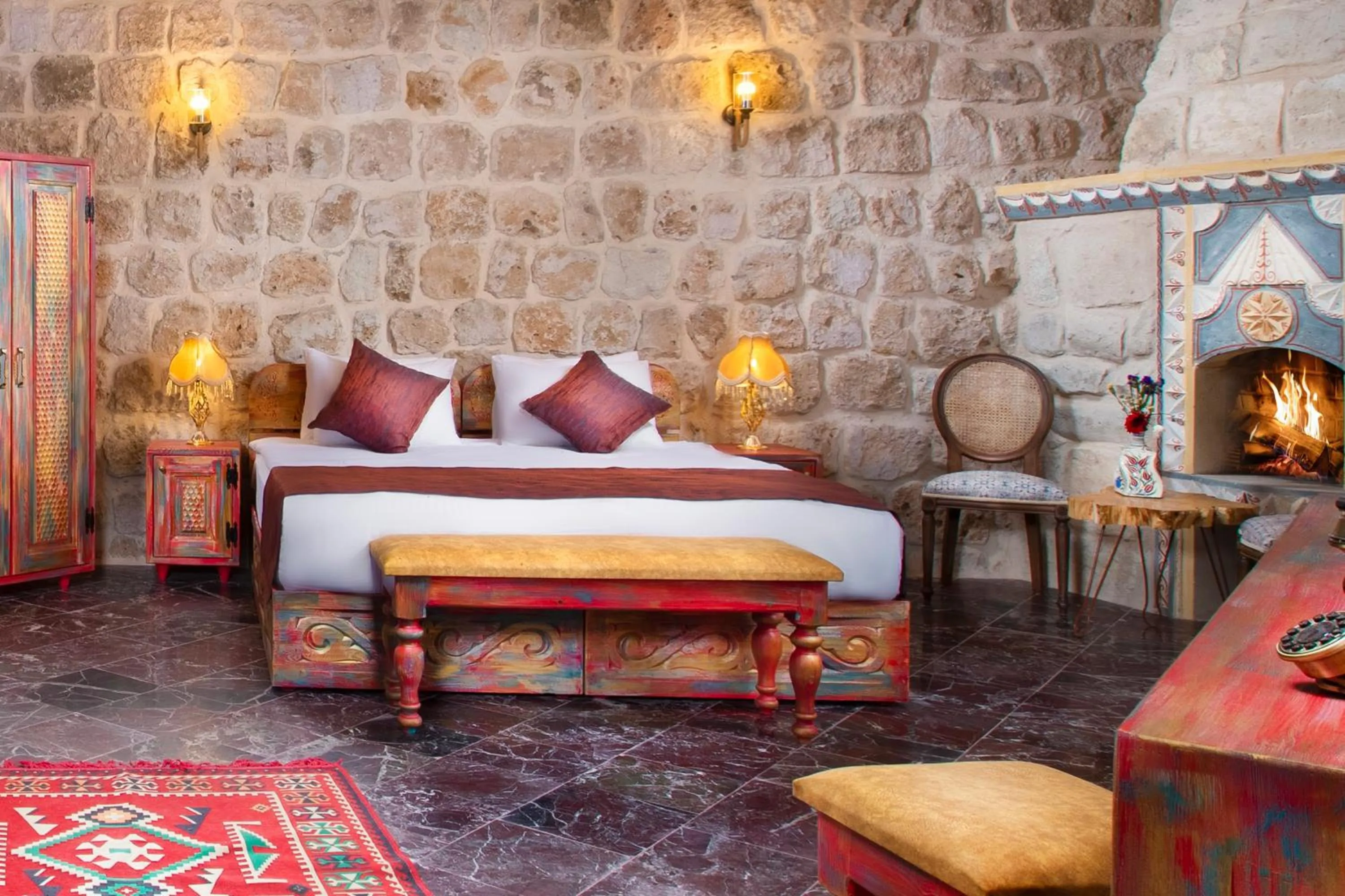 Bed in Cappadocia Pema Cave House