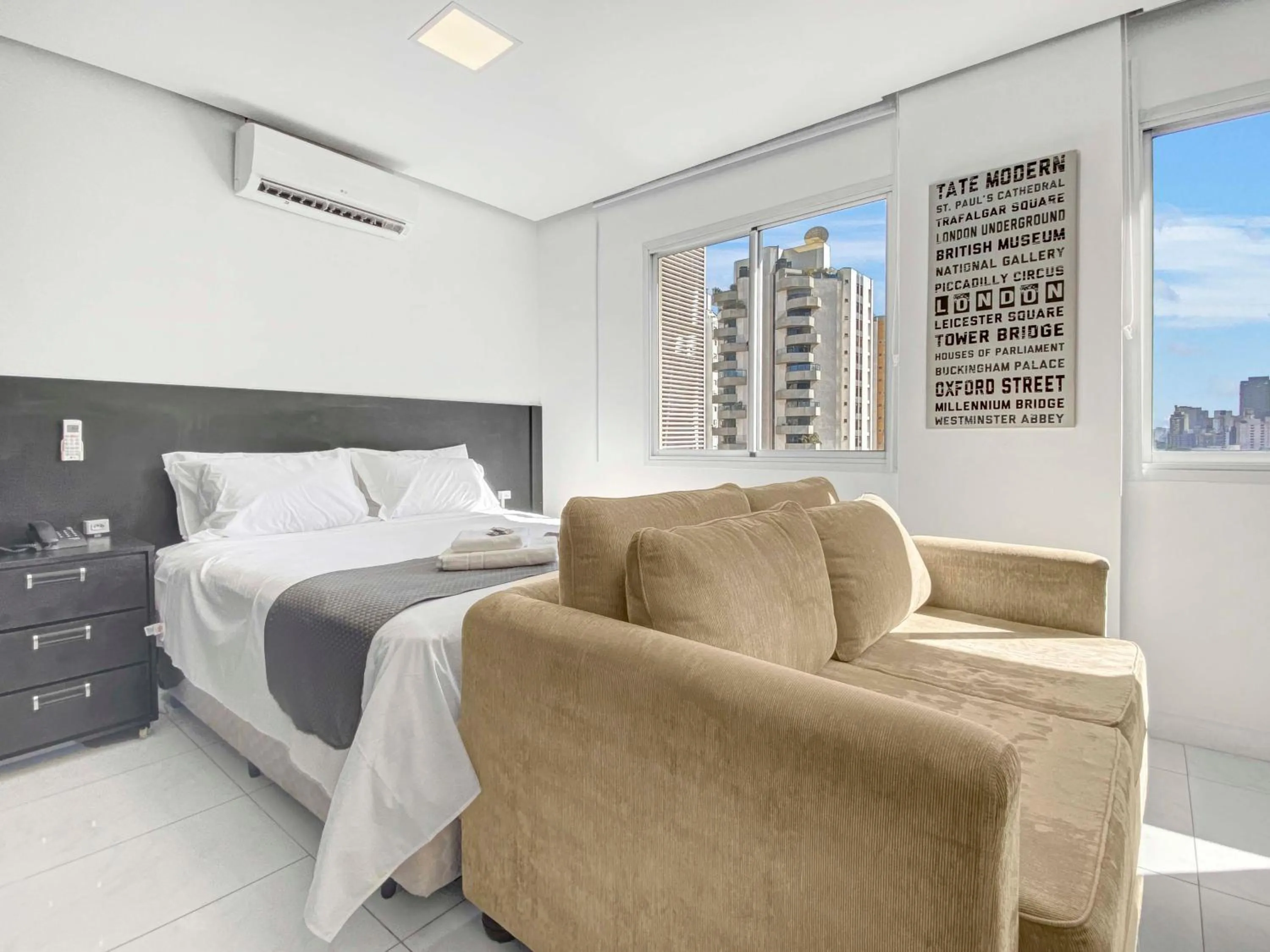 Bed in Hotel na Vila Olimpia