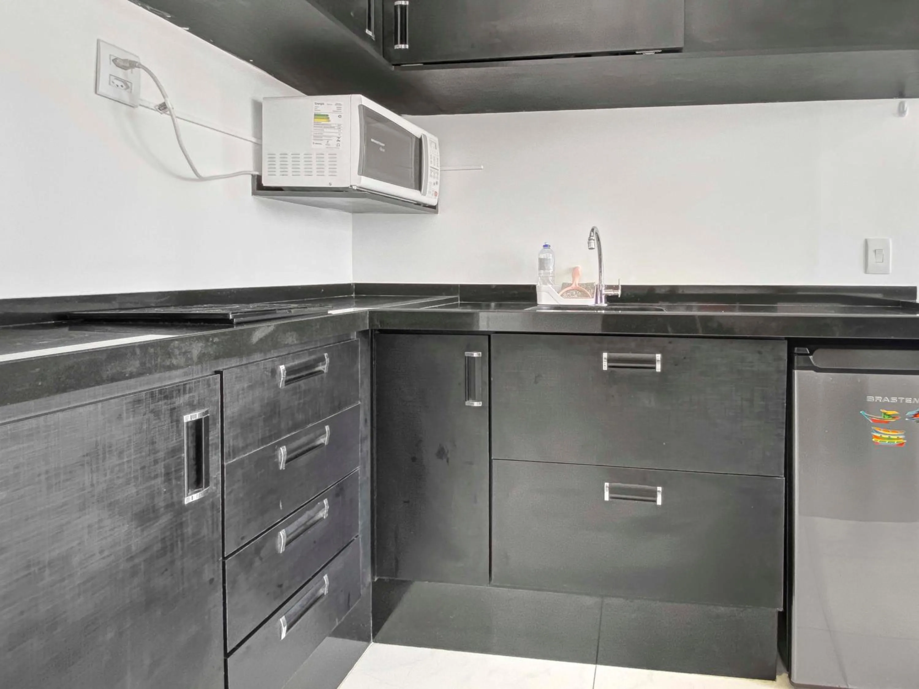 Kitchen or kitchenette in Hotel na Vila Olimpia