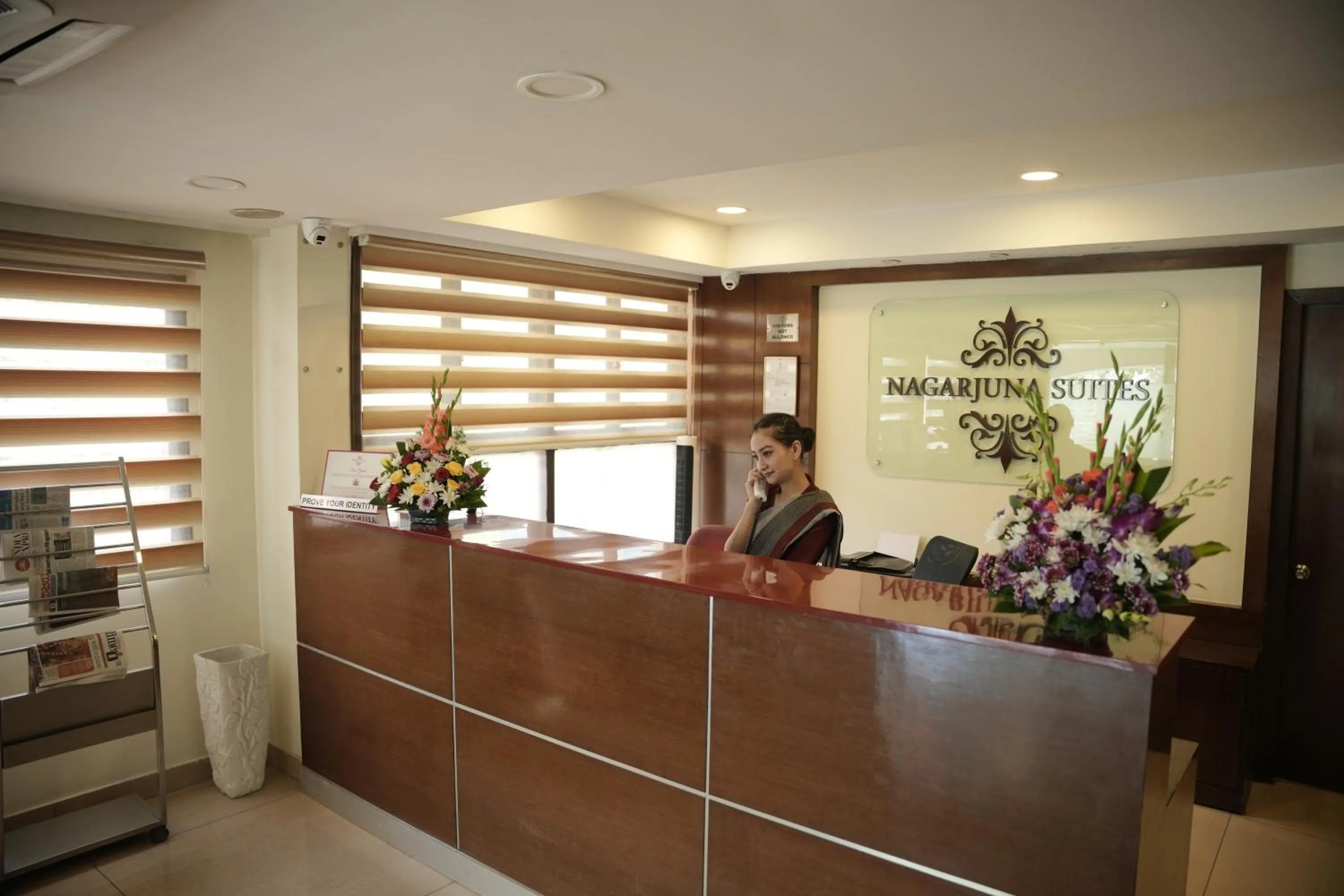 Lobby or reception in Hotel Nagarjuna Suites