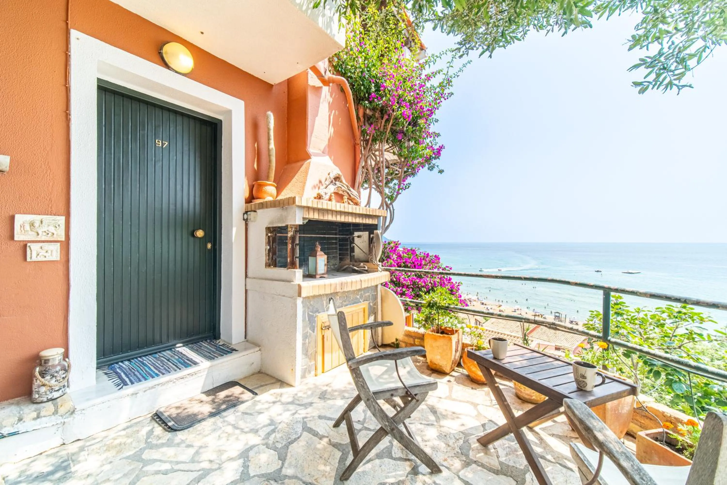 Facade/entrance in Athena's Veranda magestic views Home 97 in Glyfada of Corfu by New Era