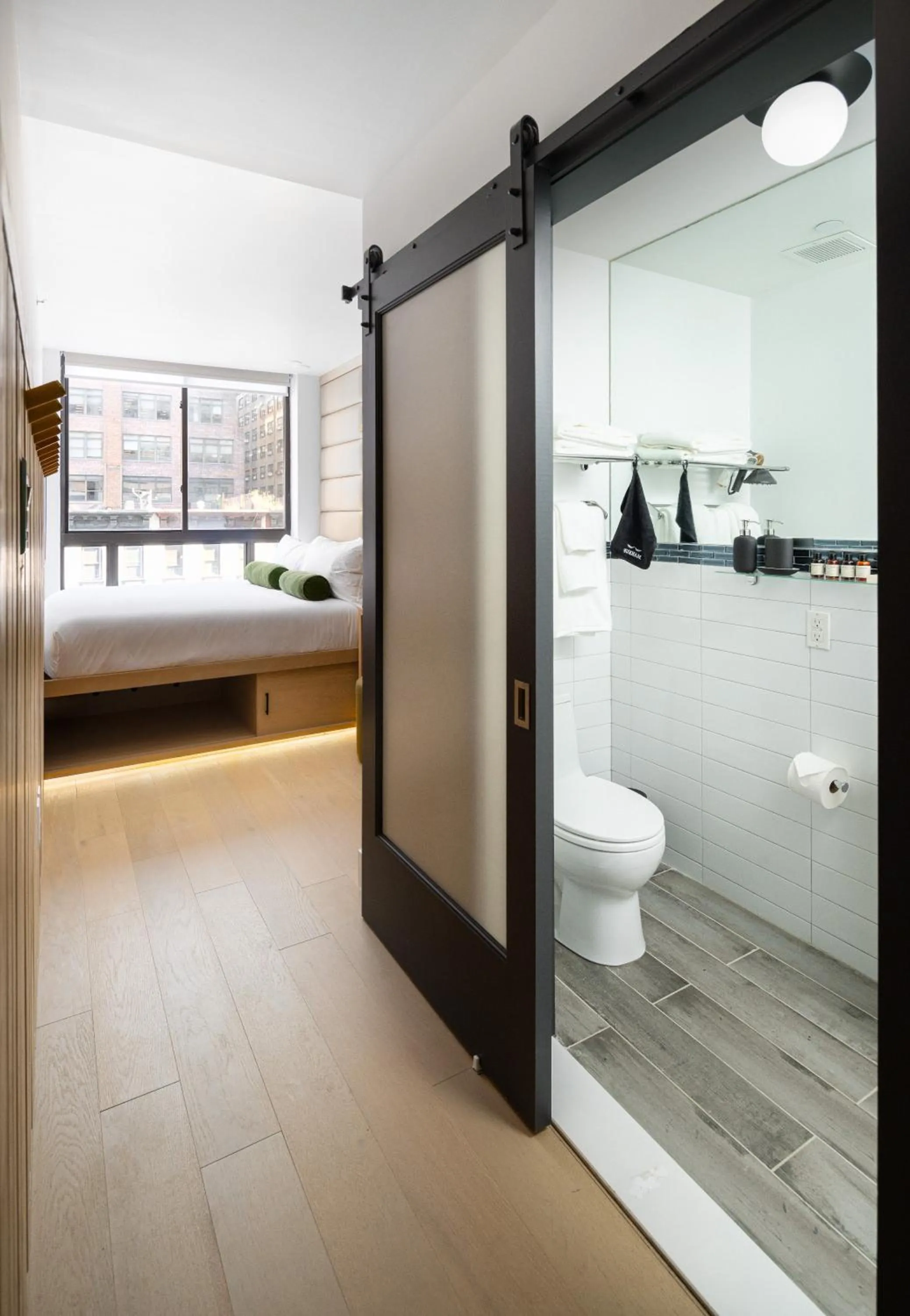 Bathroom, Bed in Little Charlie Hotel