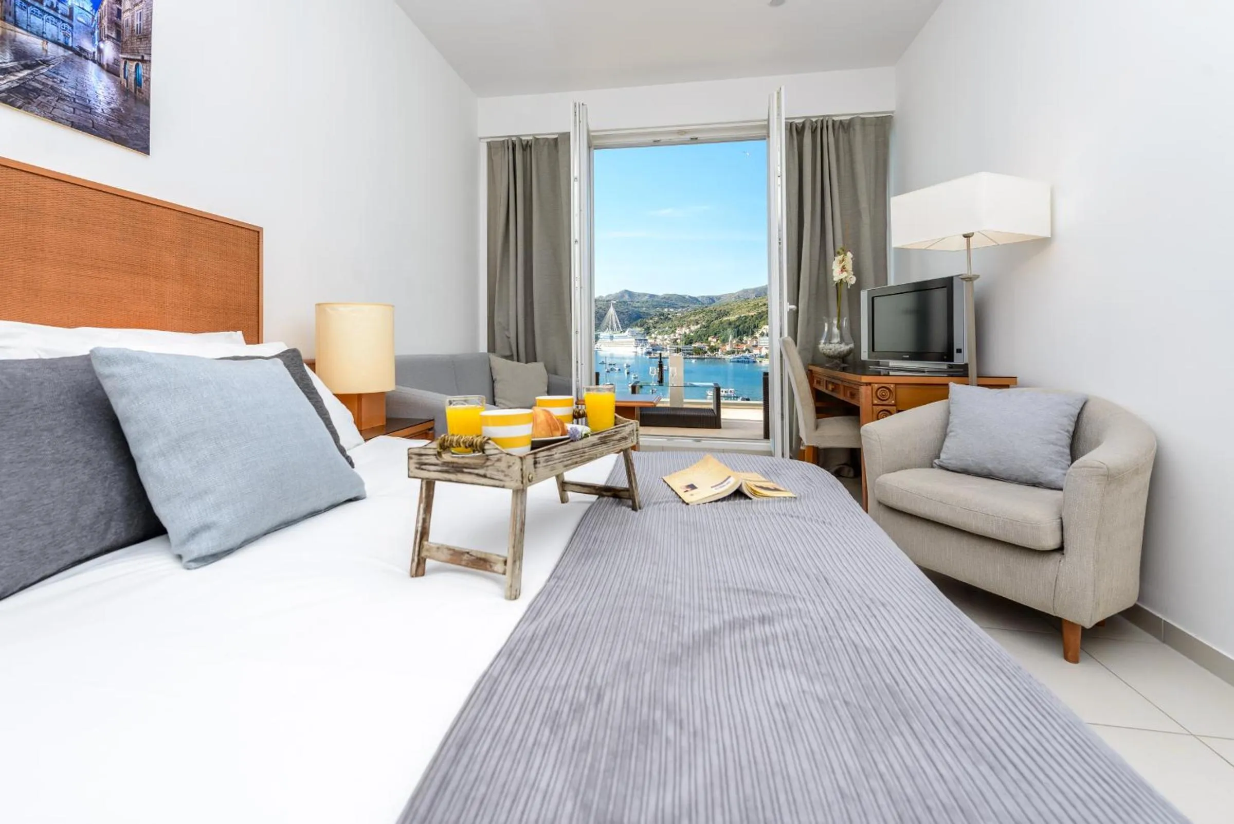 Seating area, Bed in Adriatic Deluxe Apartments