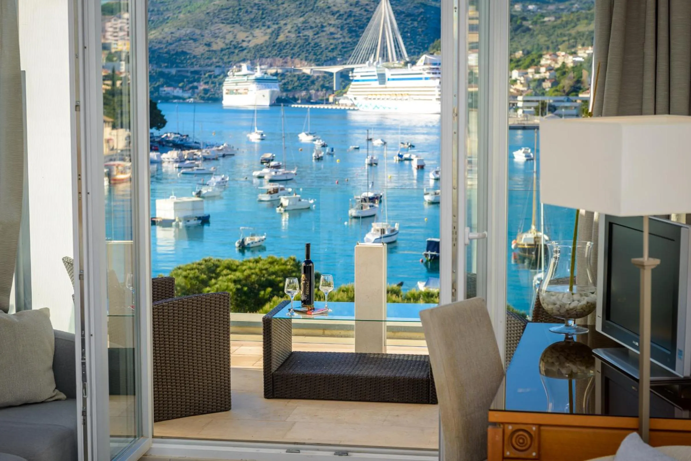 Seating area in Adriatic Deluxe Apartments