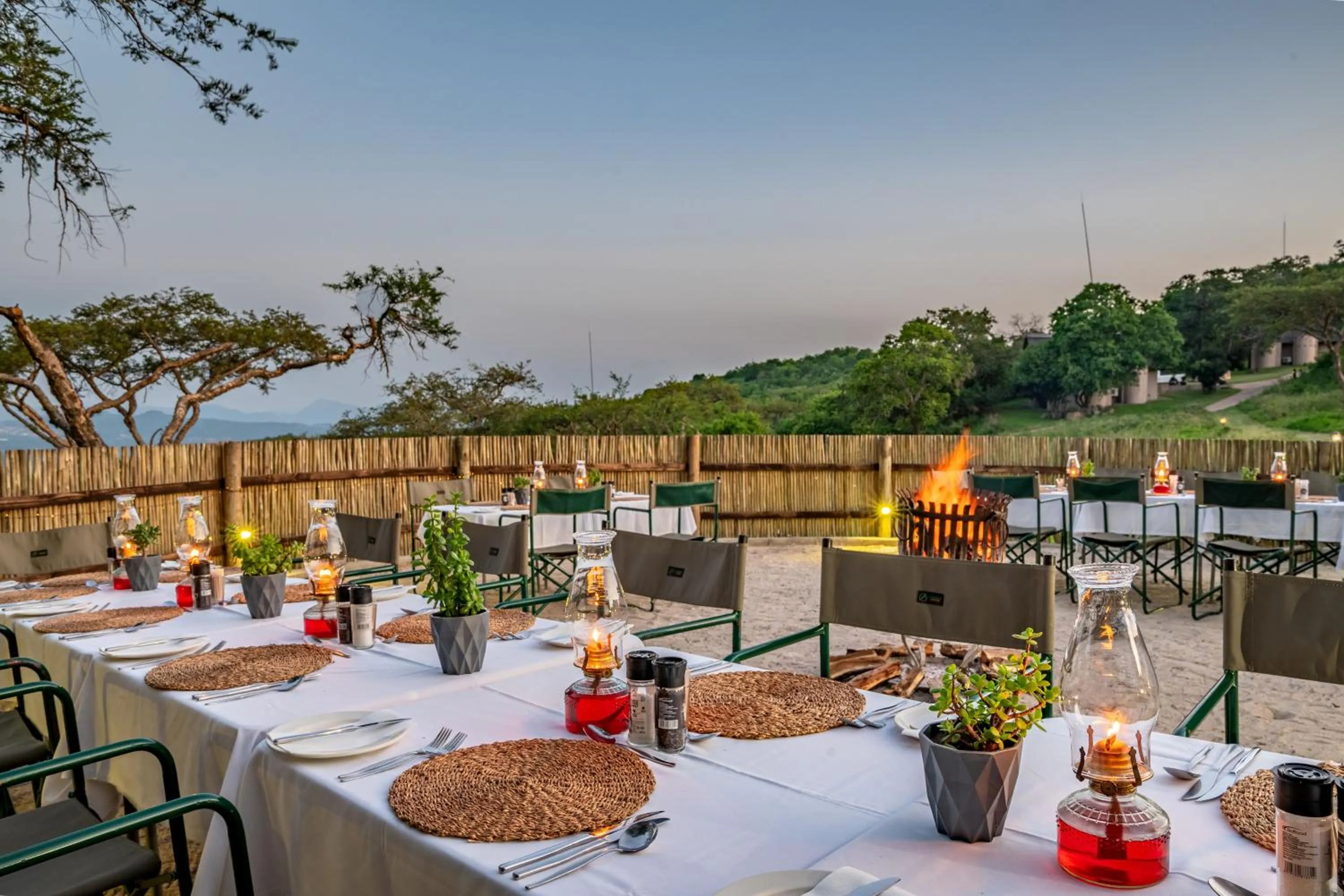 Dining area in Muluwa Lodge