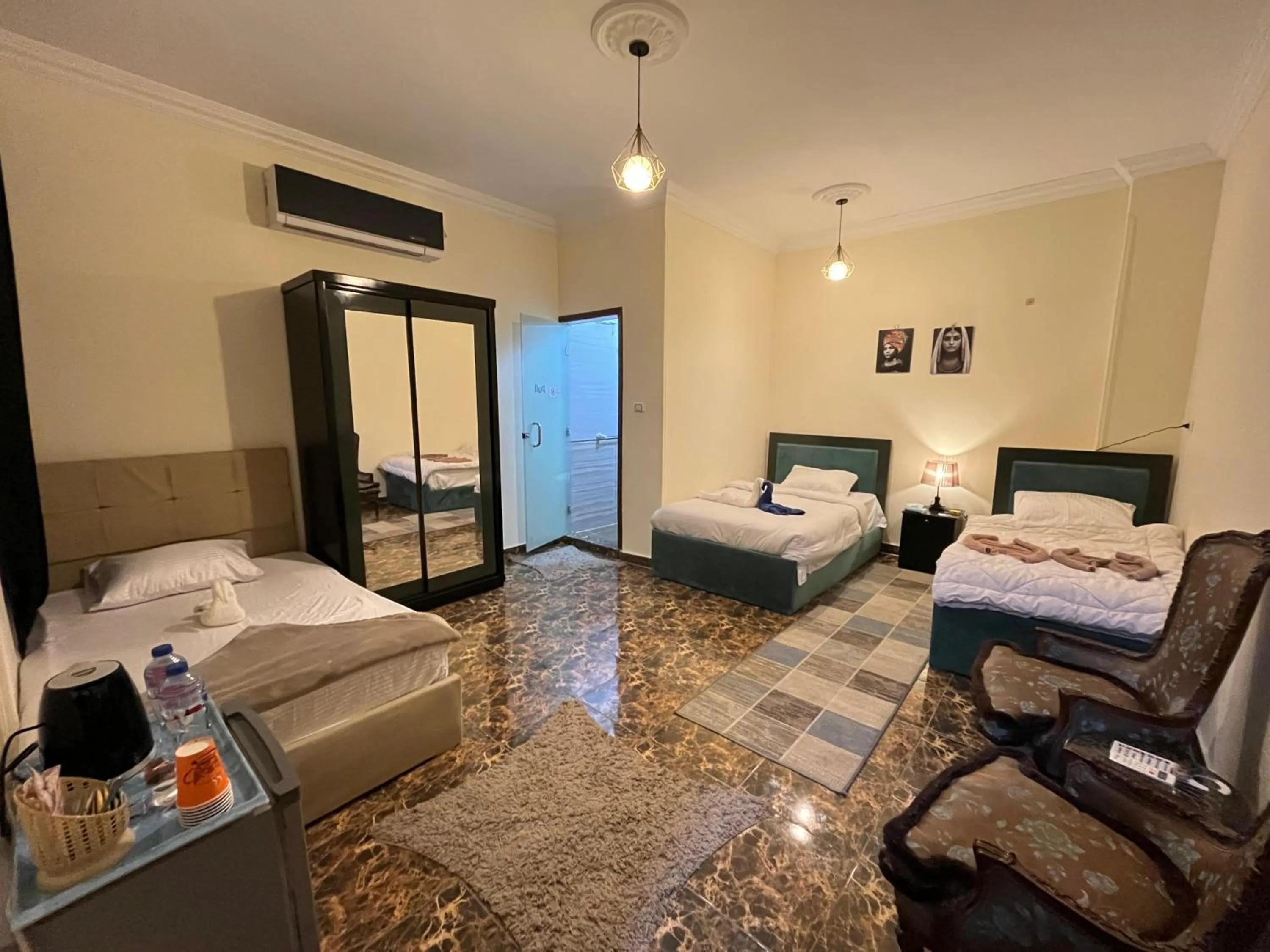 Bed in El Khalil Pyramids View Inn