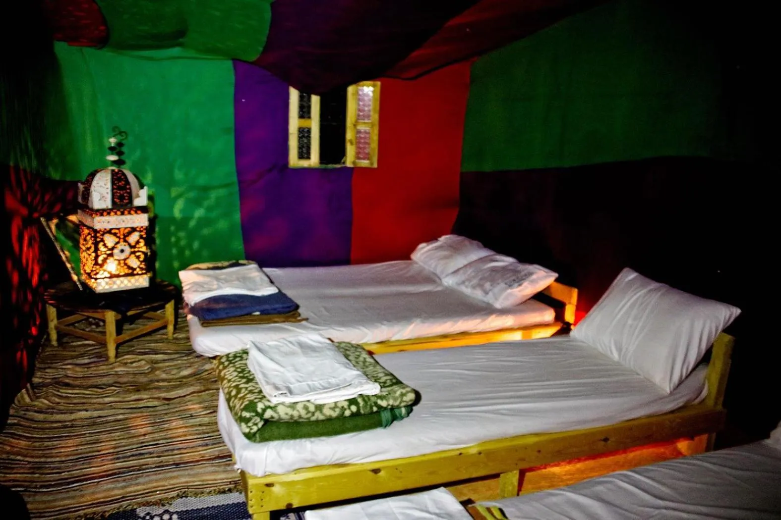 Bed in Tinfou desert camp