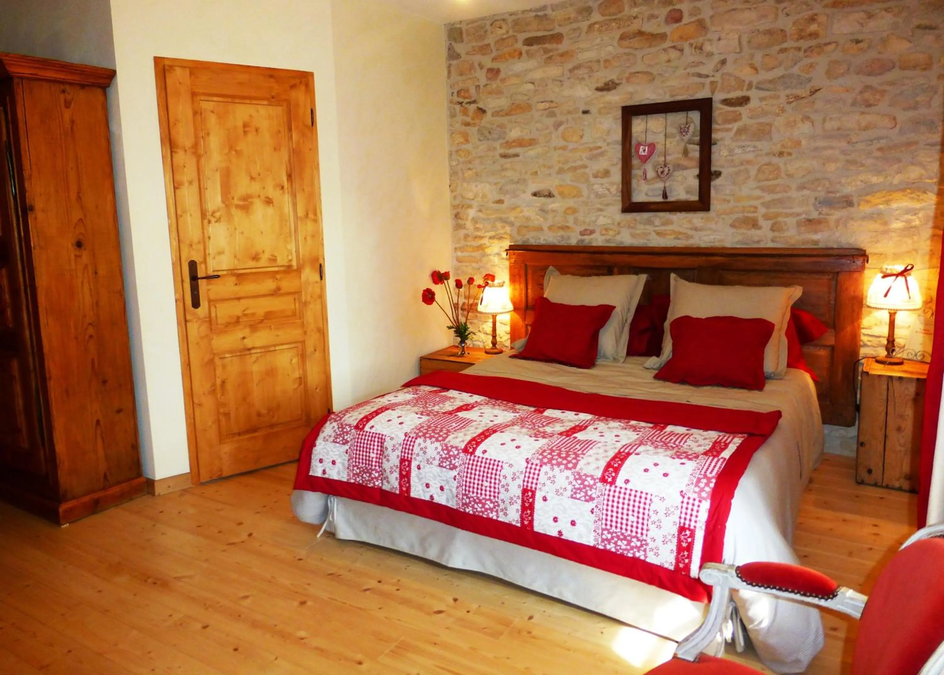 Bed in Chambres d'hôtes Béred Vuillemin