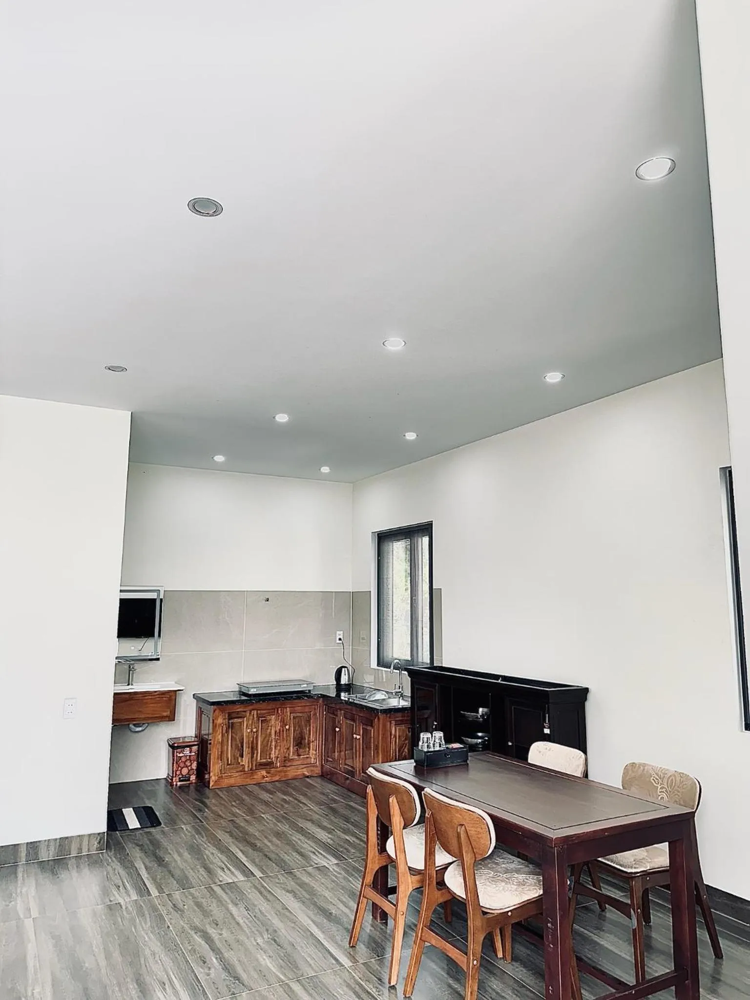 Kitchen or kitchenette in Hoàng Đô Hotel