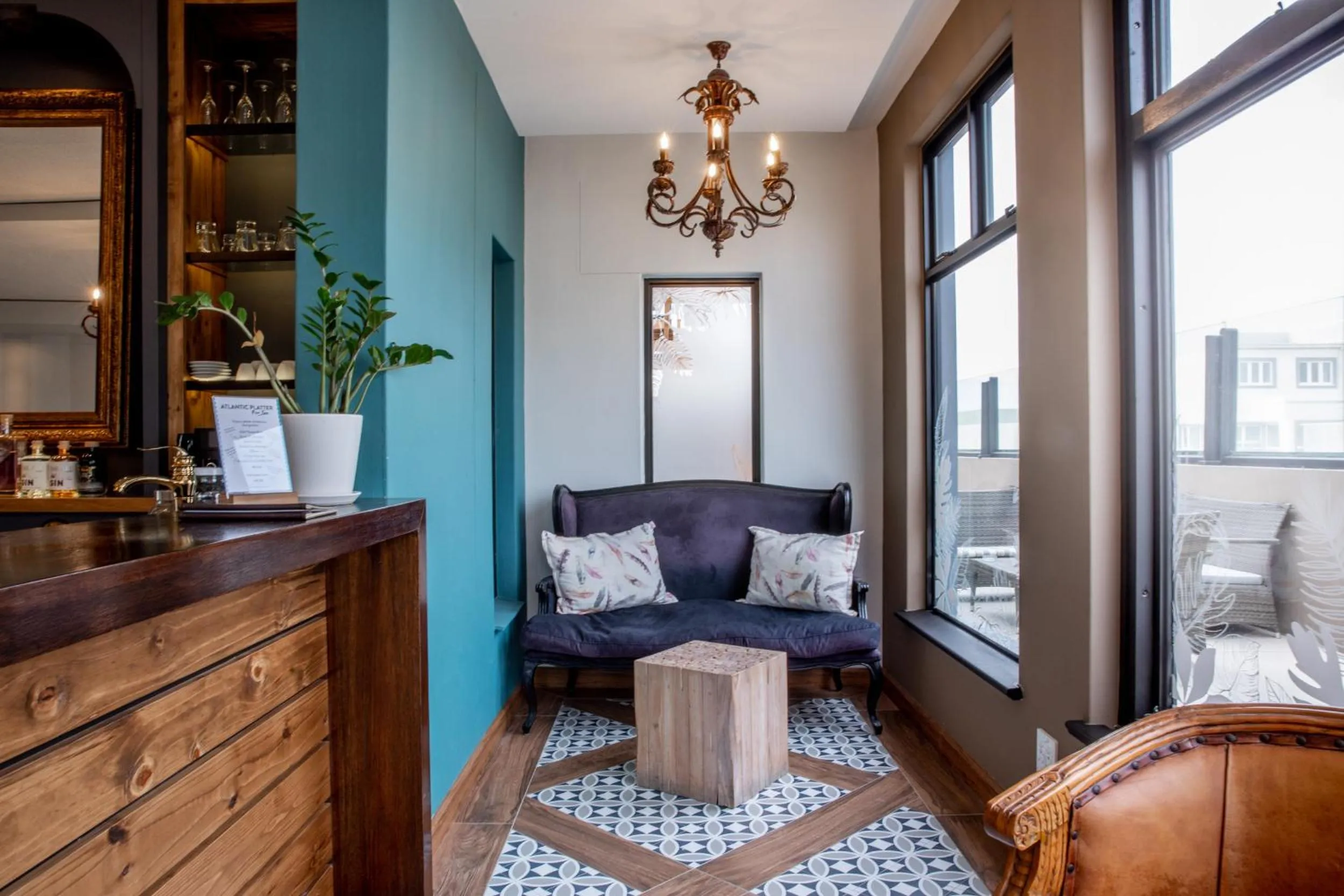 Seating area in Swakopmund Sands