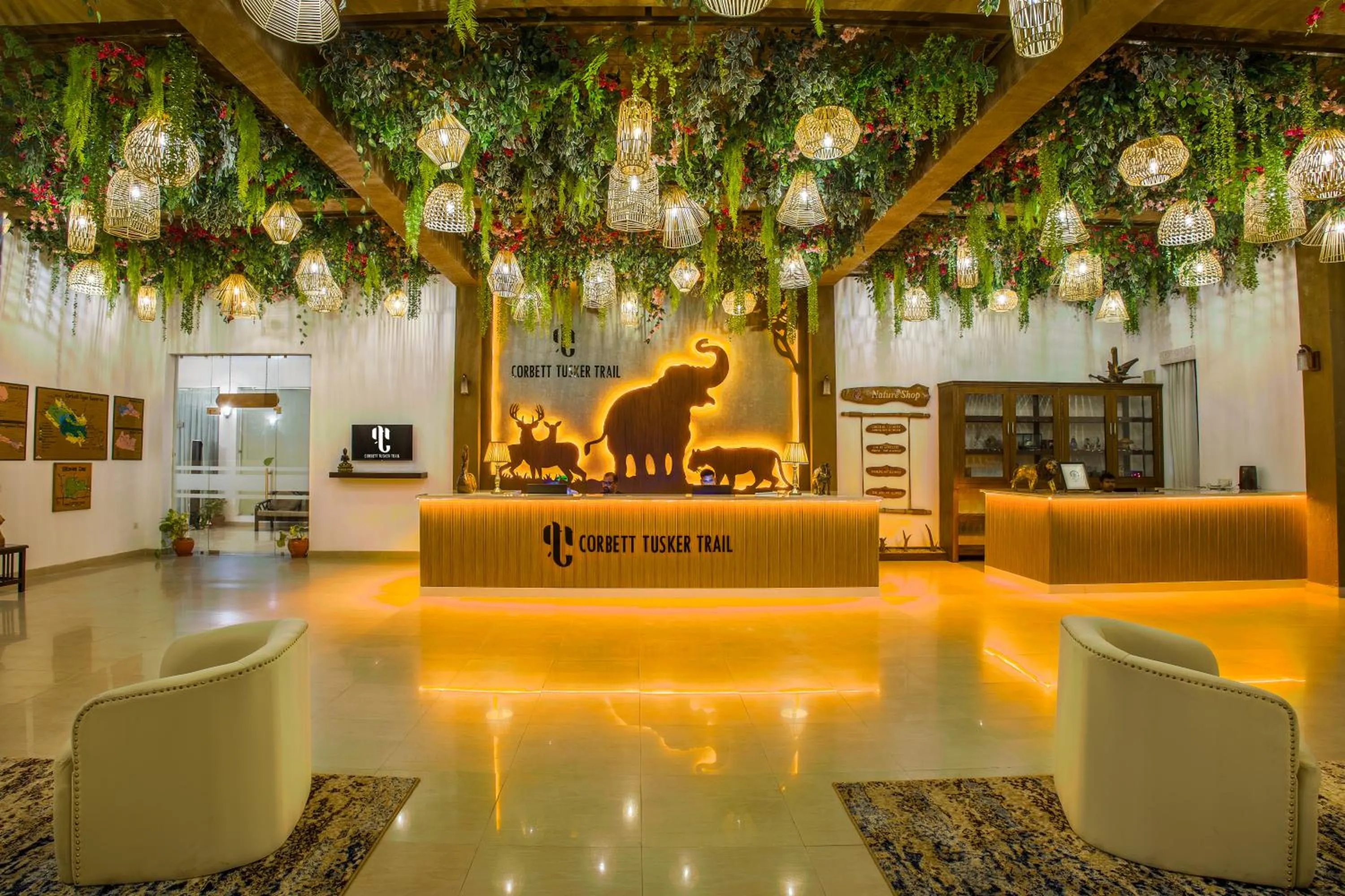 Lobby or reception in Corbett Tusker Trail