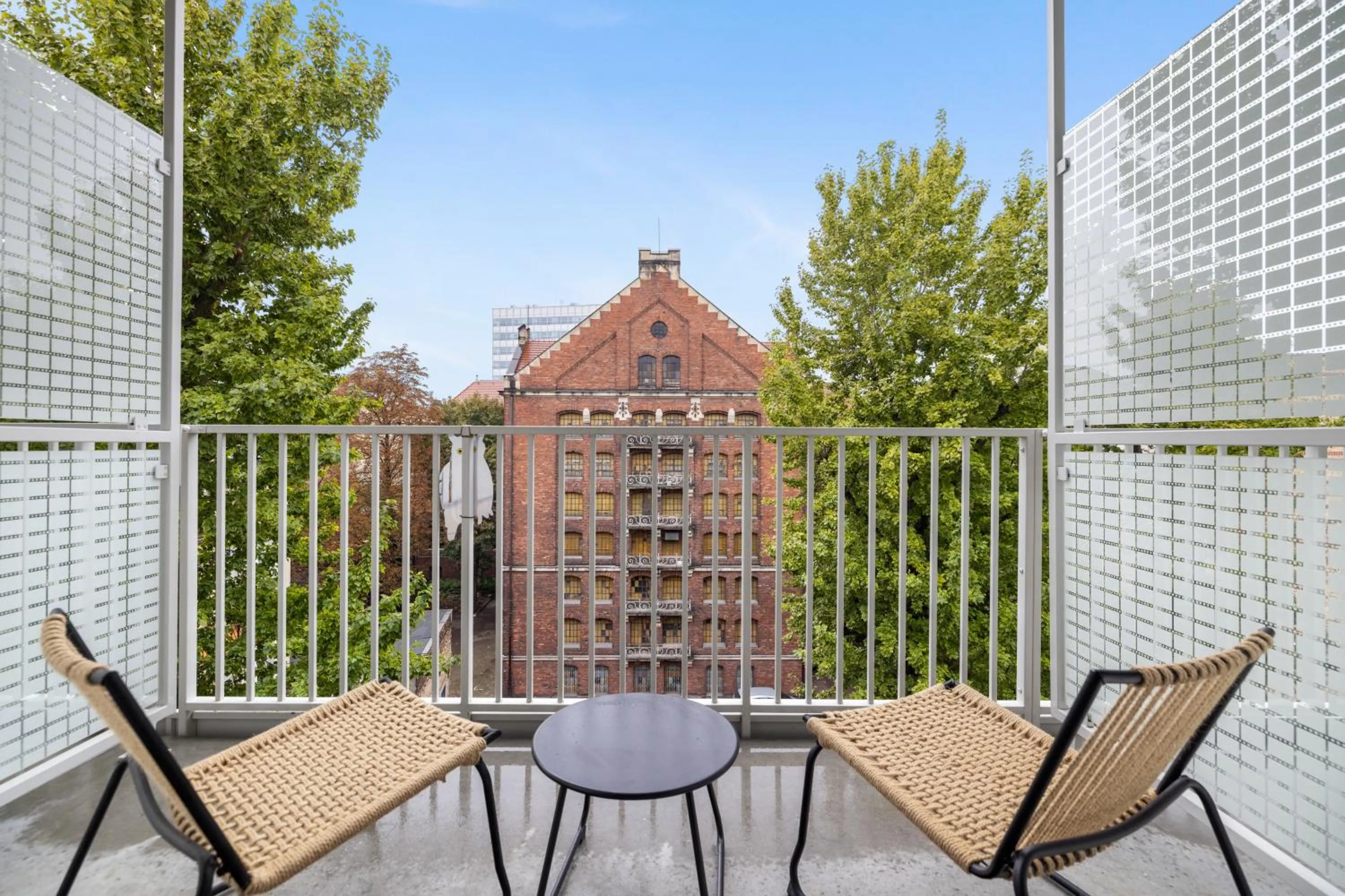 Balcony/Terrace in Aparthotel City Break Plac Wolności 6