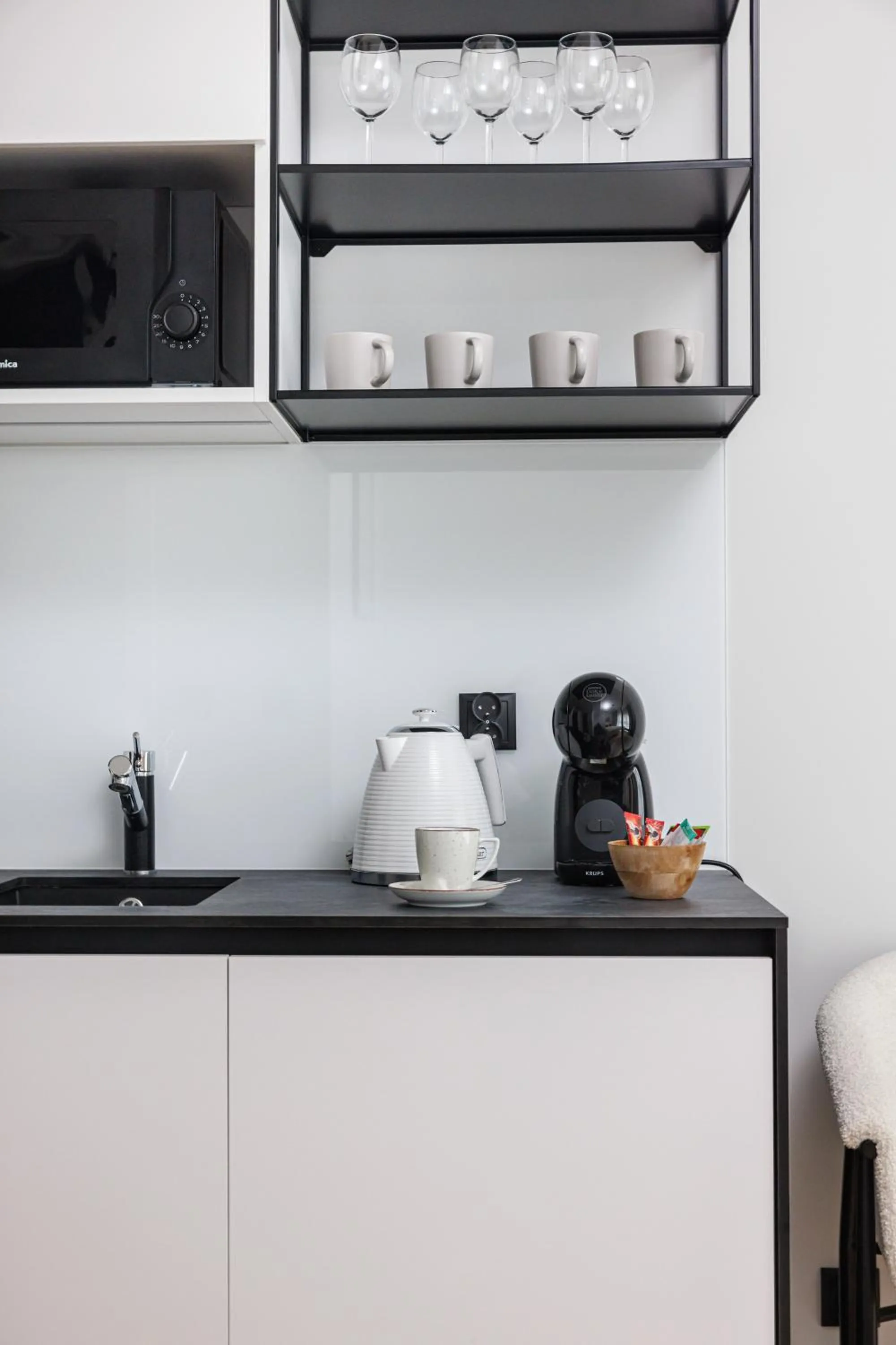 Kitchen or kitchenette in Aparthotel City Break Plac Wolności 6