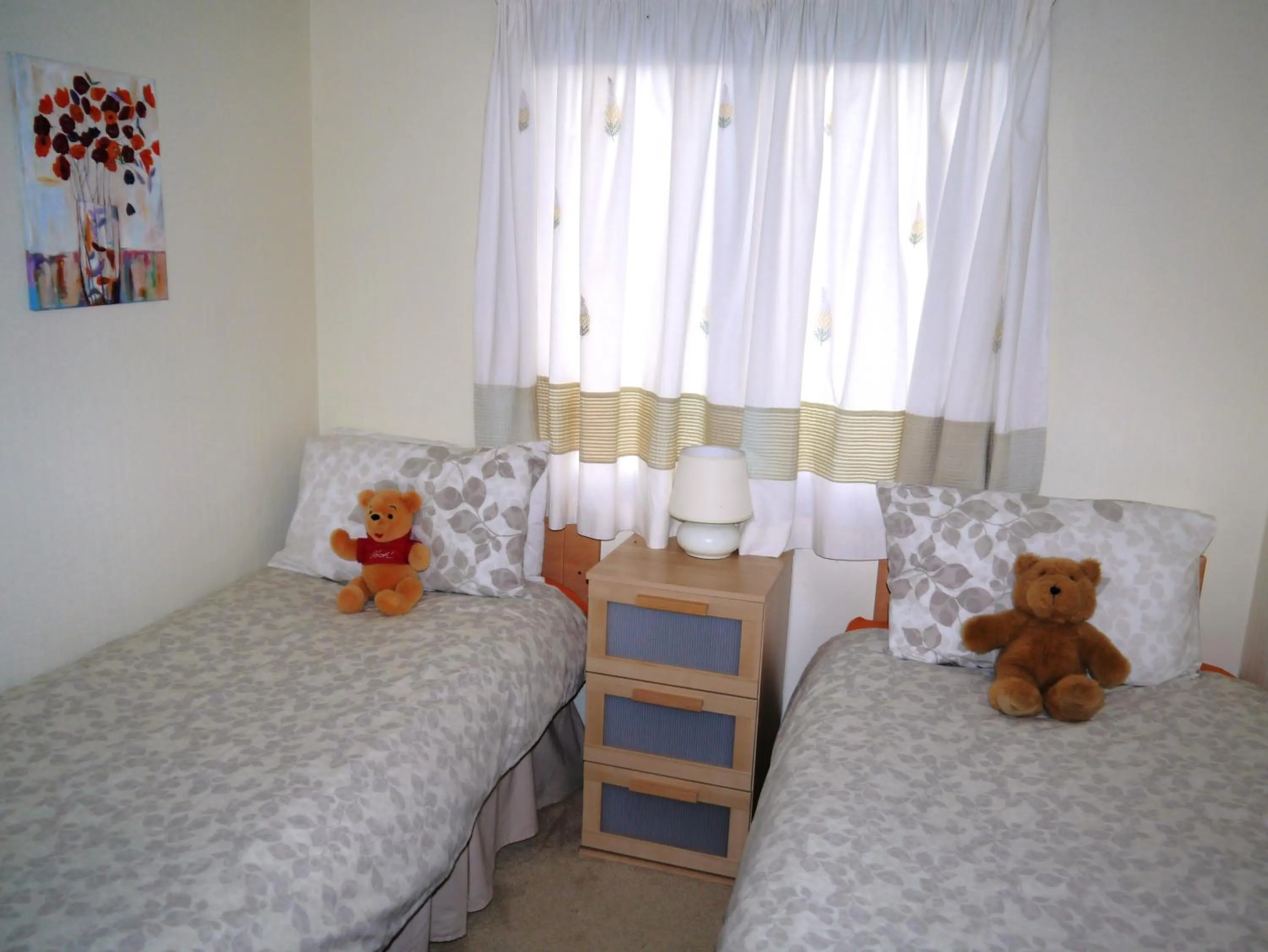 Bed in Bend in the River Lodge