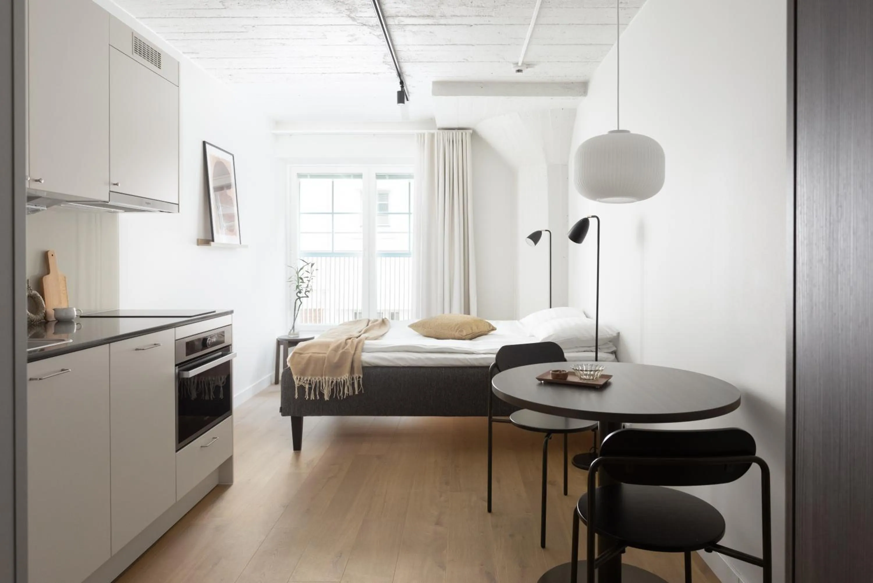 Photo of the whole room, Bed in Noli Katajanokka II