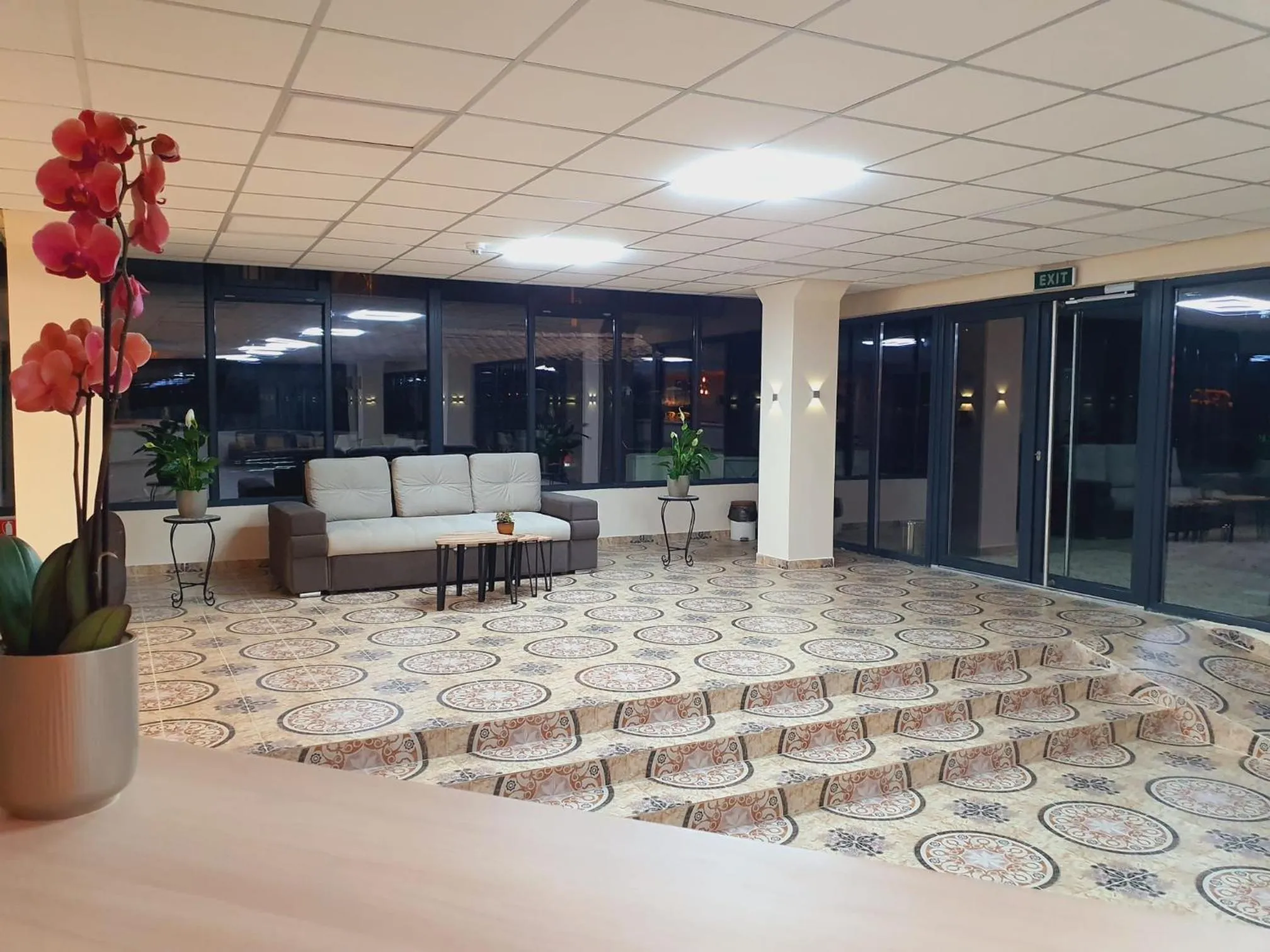 Seating area in Hotel Ancora