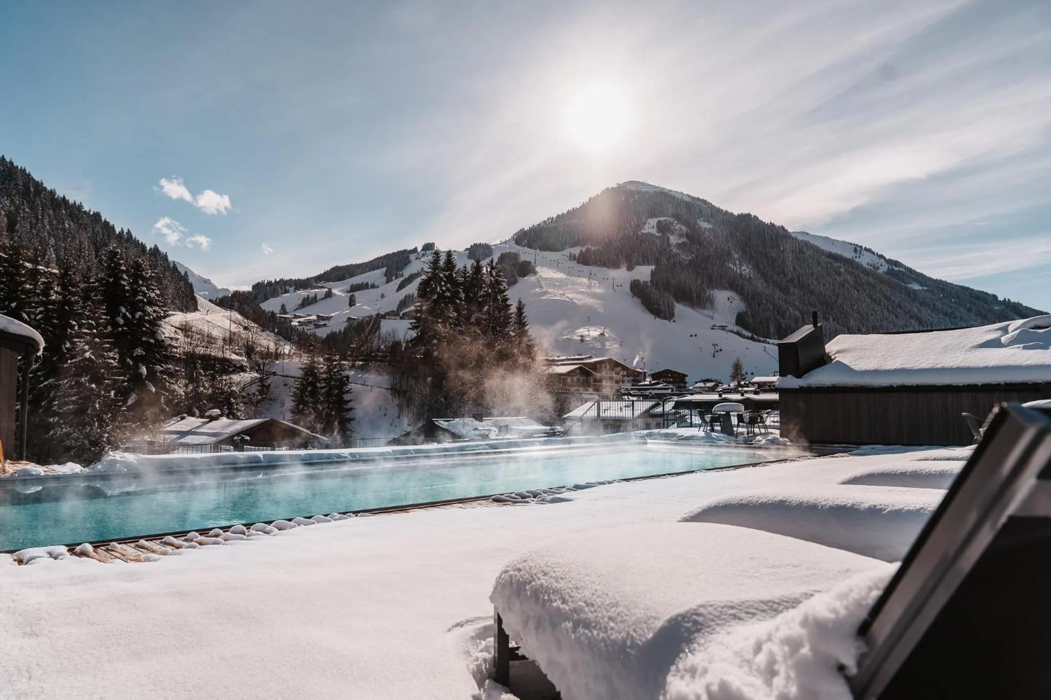 Pool view in kerii - adults boutique hotel