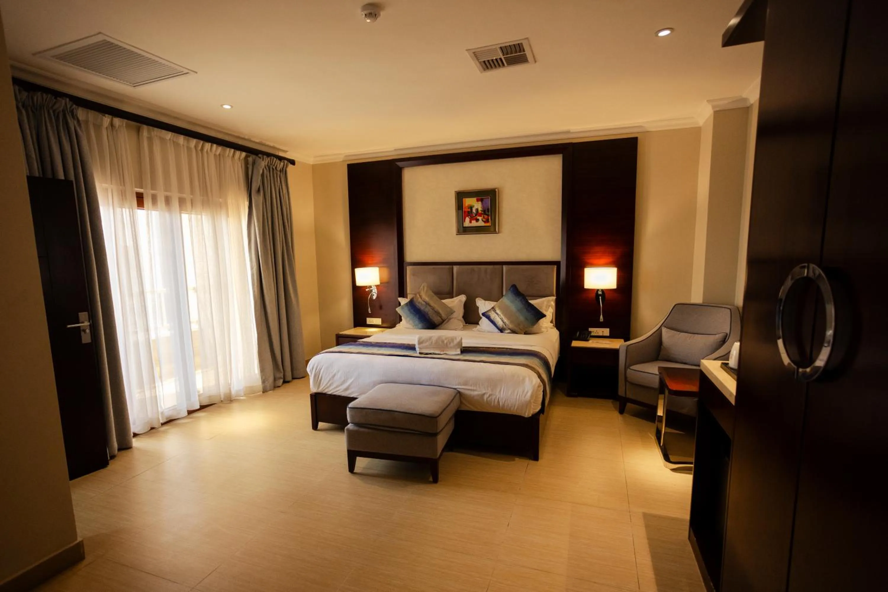 Bed in Grand Palace Hotel Lusaka