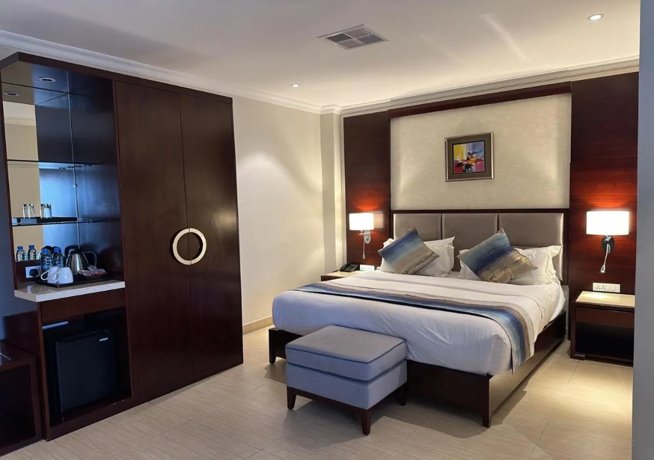 Bed in Grand Palace Hotel Lusaka