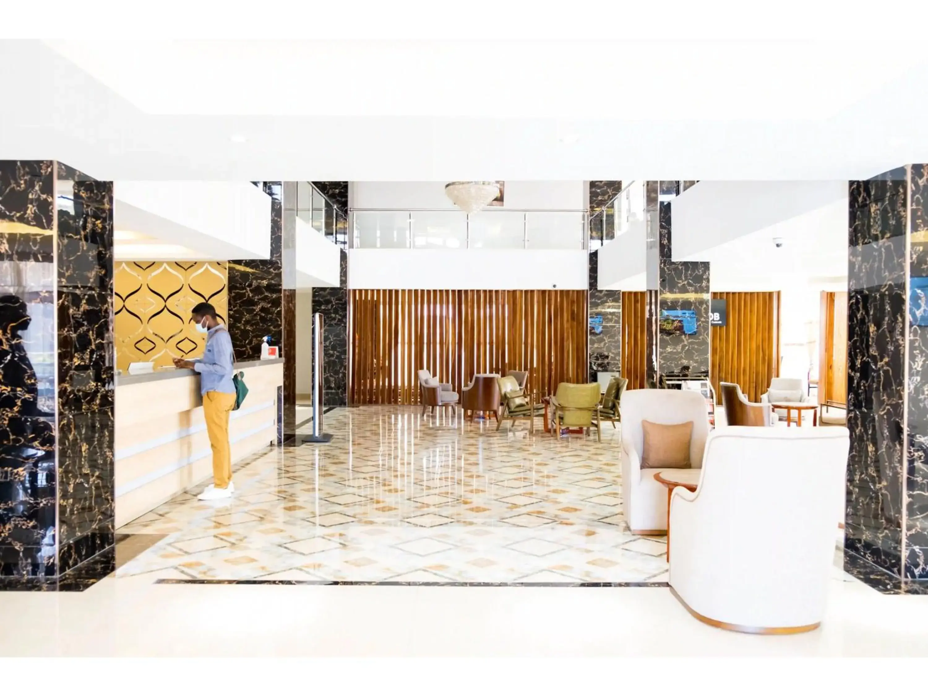 Lobby or reception in Grand Palace Hotel Lusaka Lobby or reception in Grand Palace Hotel Lusaka