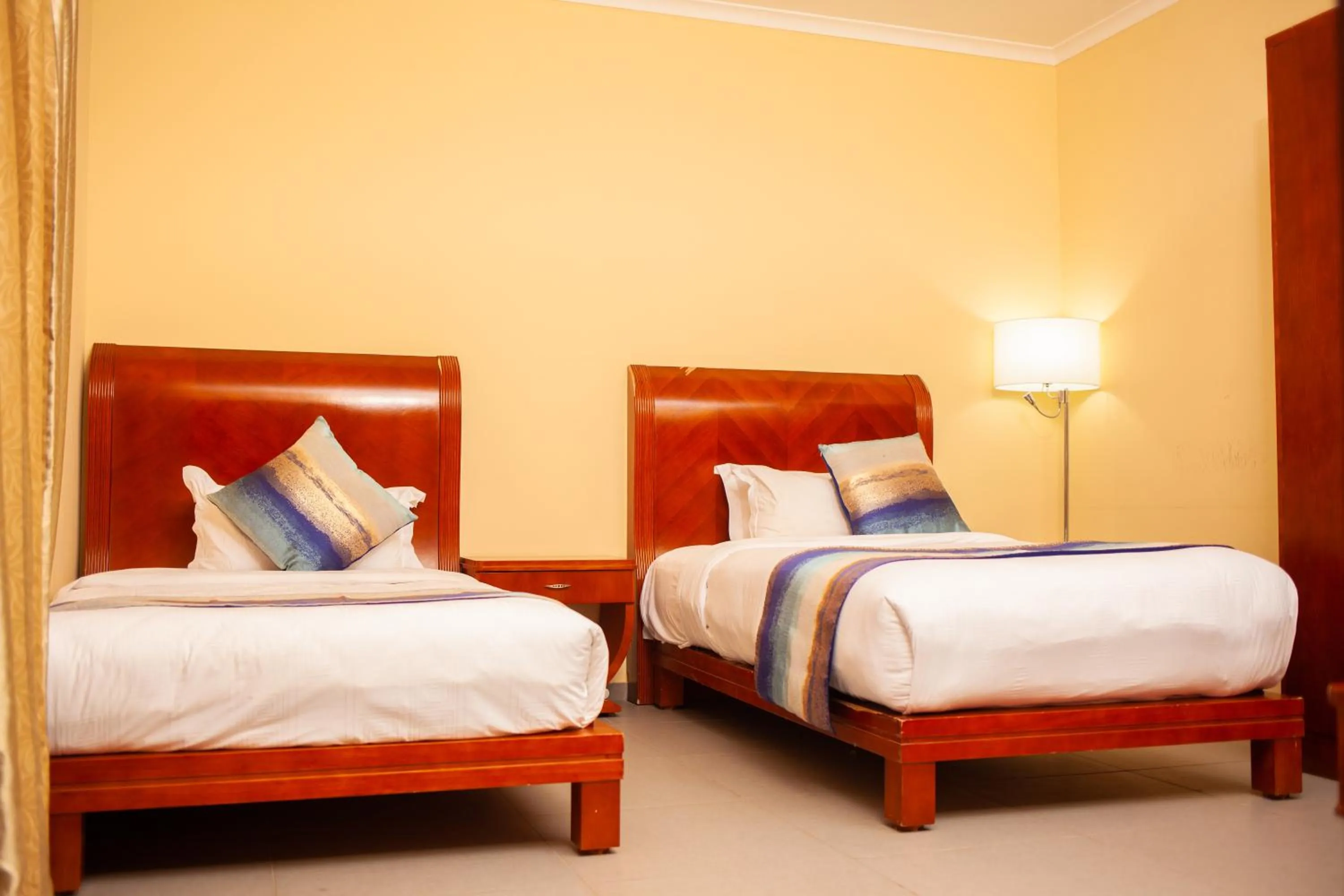 Bed in Grand Palace Hotel Lusaka