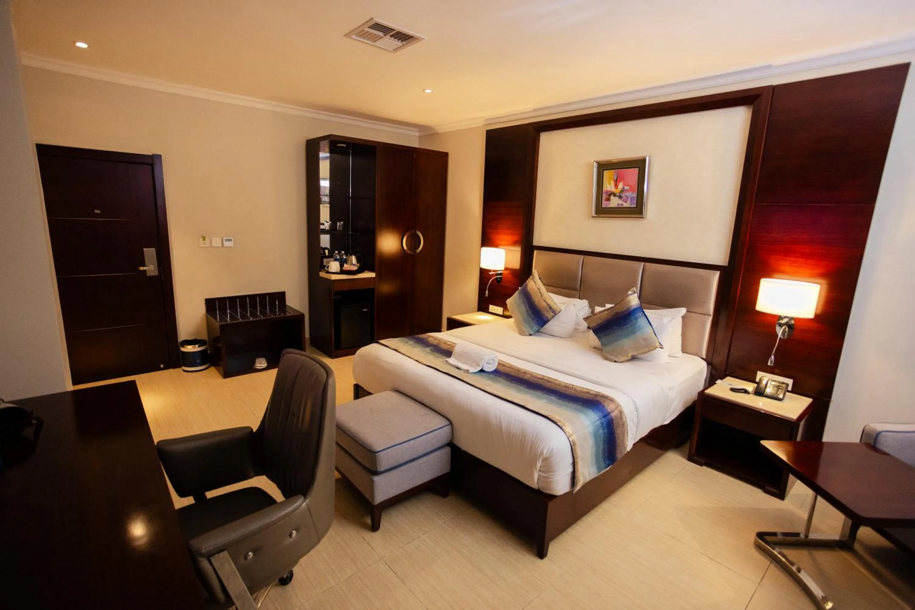 Bed in Grand Palace Hotel Lusaka