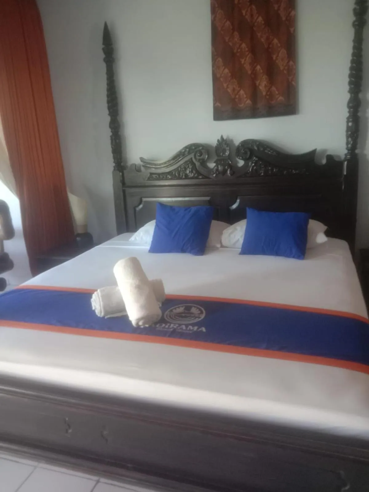Bed in New Adirama Beach Hotel