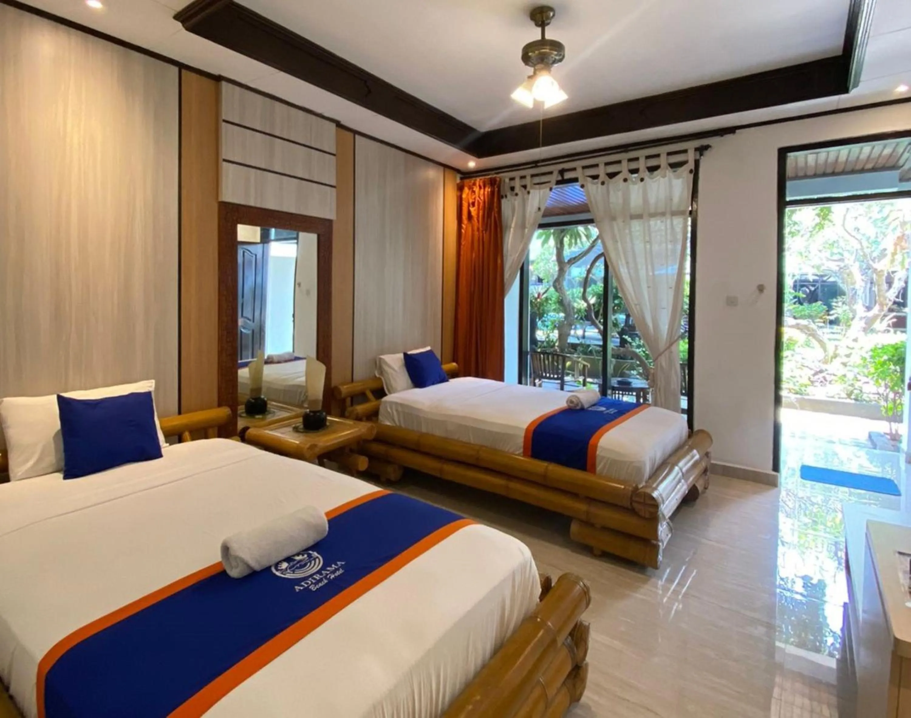 Bed in New Adirama Beach Hotel
