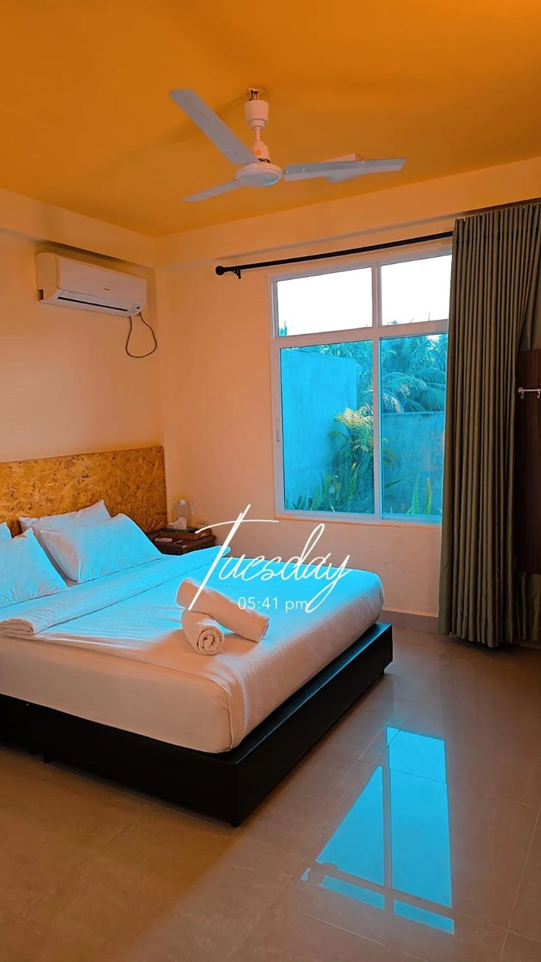 Bed in White Sand Inn