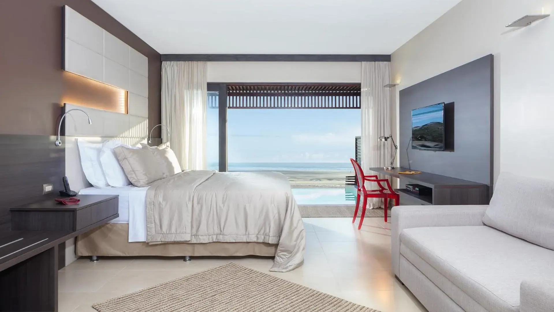 View (from property/room), Bed in Essenza Hotel View (from property/room), Bed in Essenza Hotel