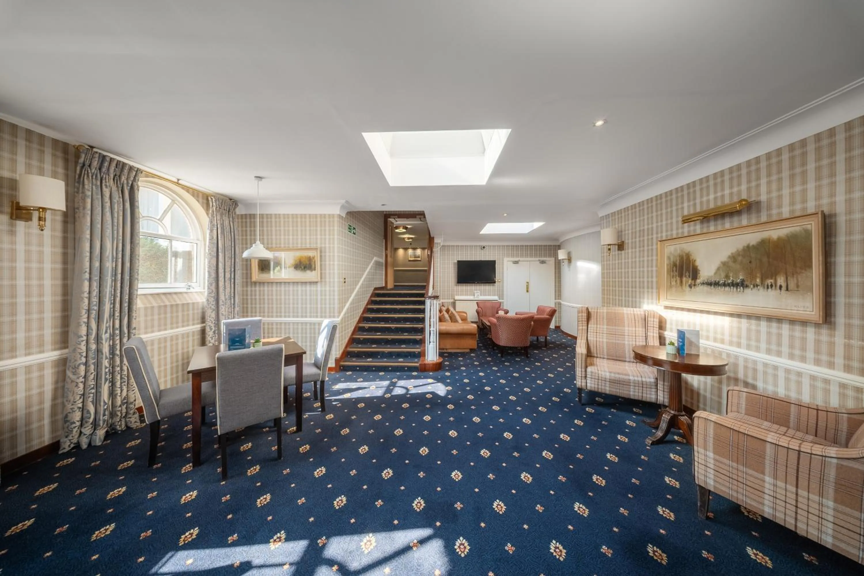 Seating area in The Clarendon Hotel