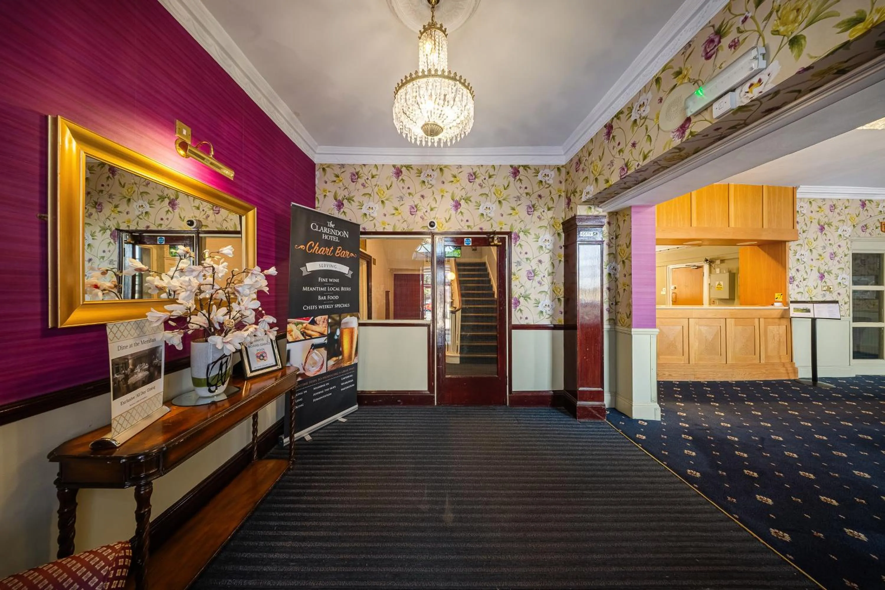 Lobby or reception in The Clarendon Hotel