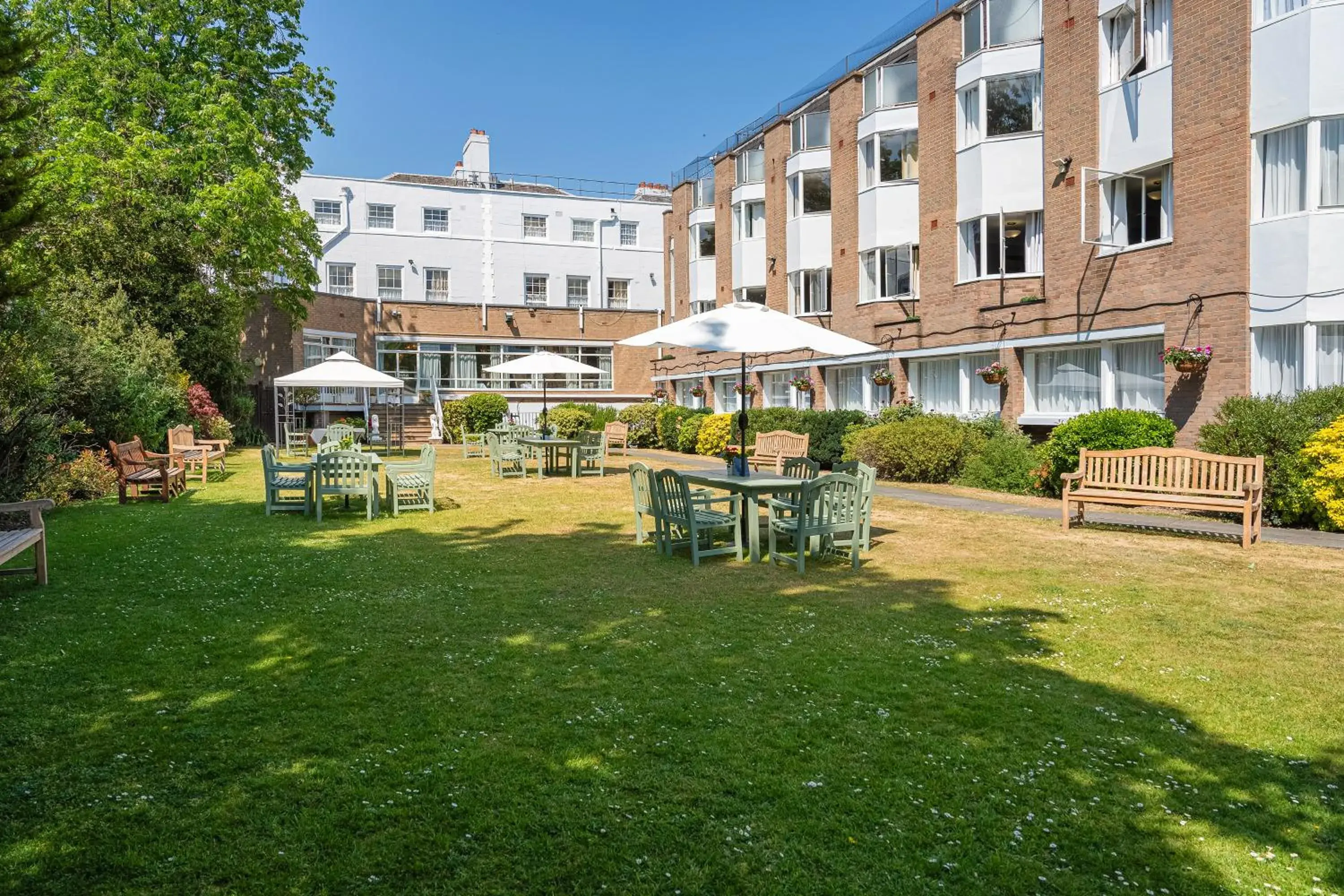 Garden view in The Clarendon Hotel Garden view in The Clarendon Hotel