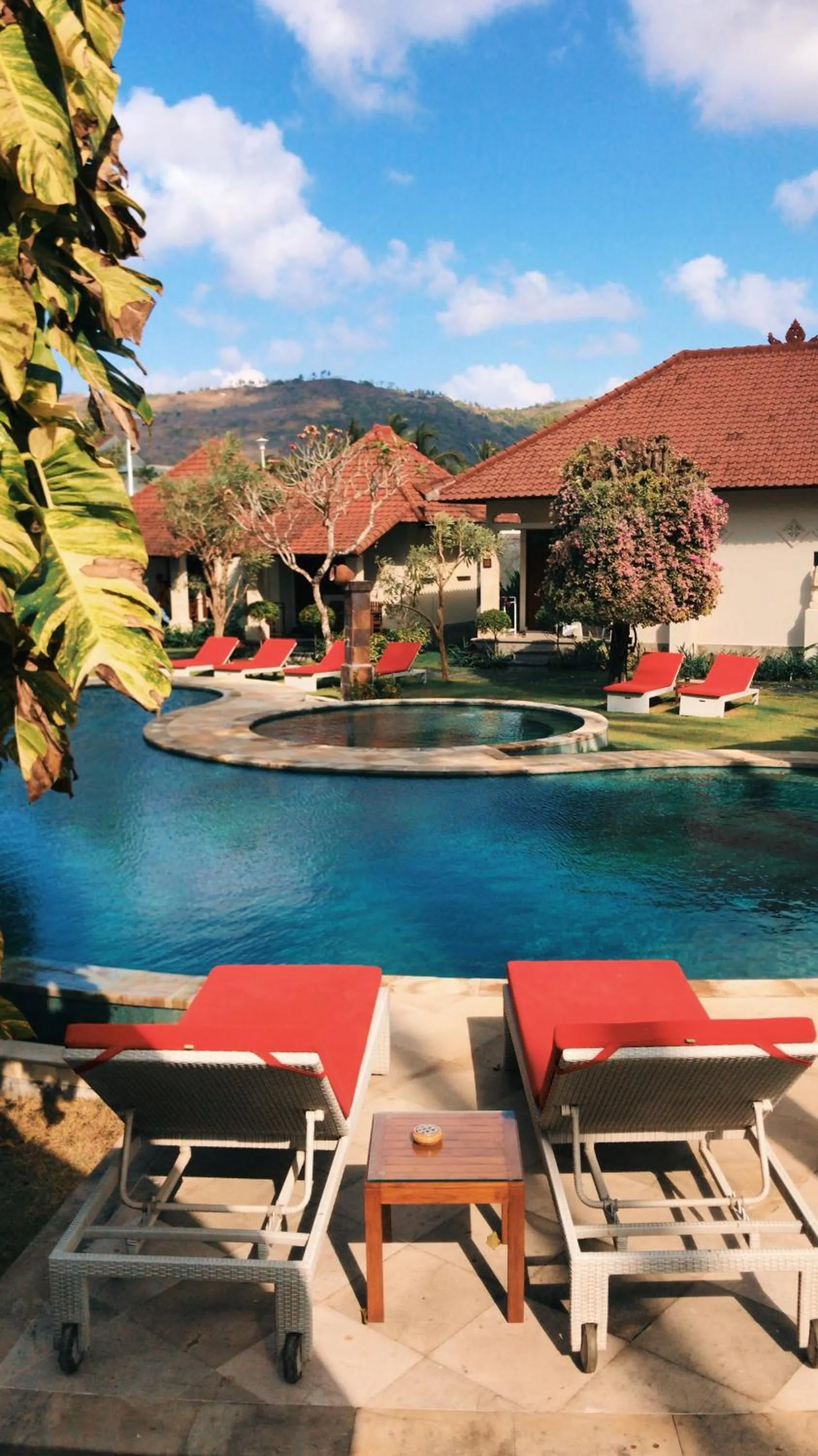 Pool view in Puri Rinjani Bungalows & Hostel