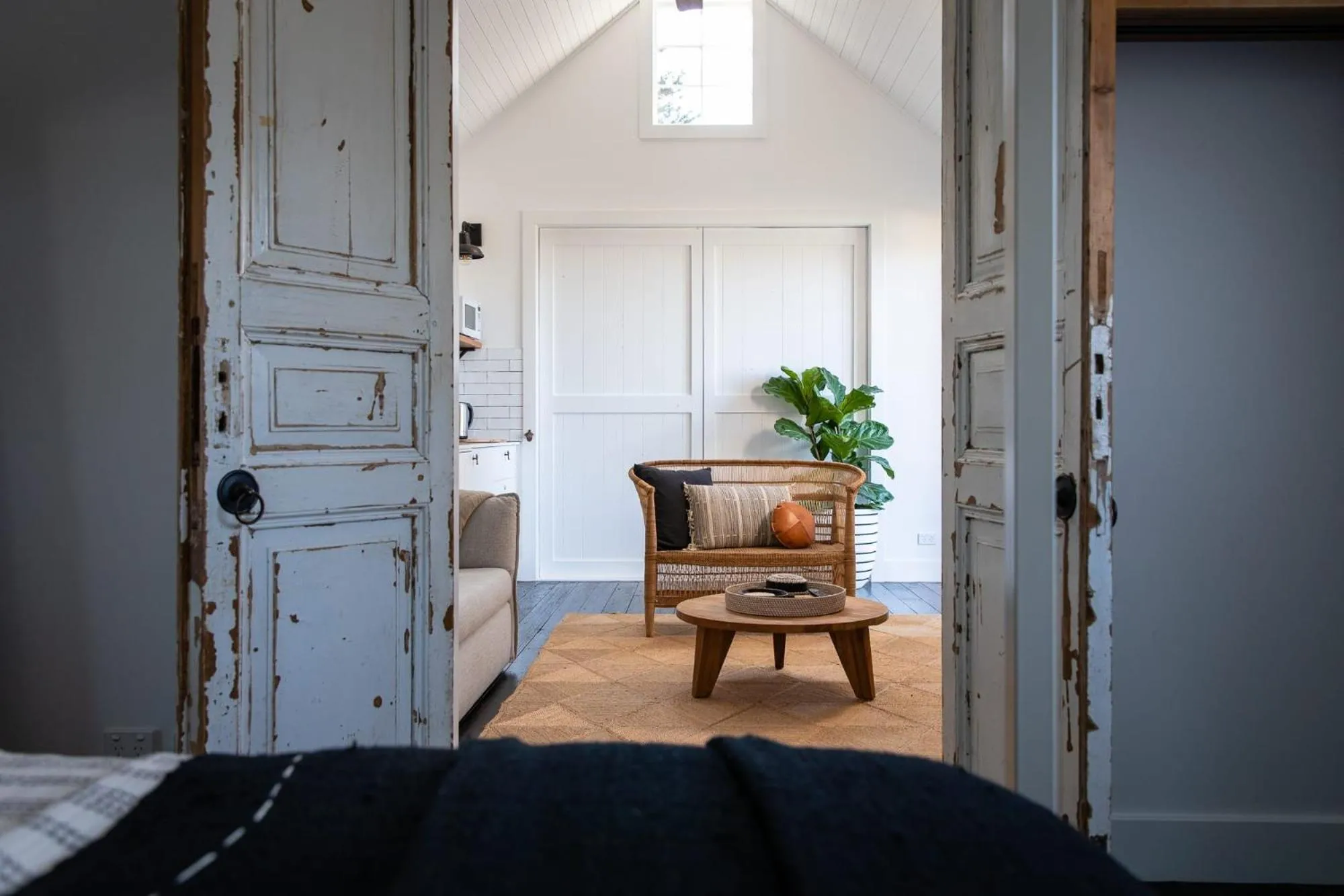 Bed in Soul of Gerringong Farmhouse