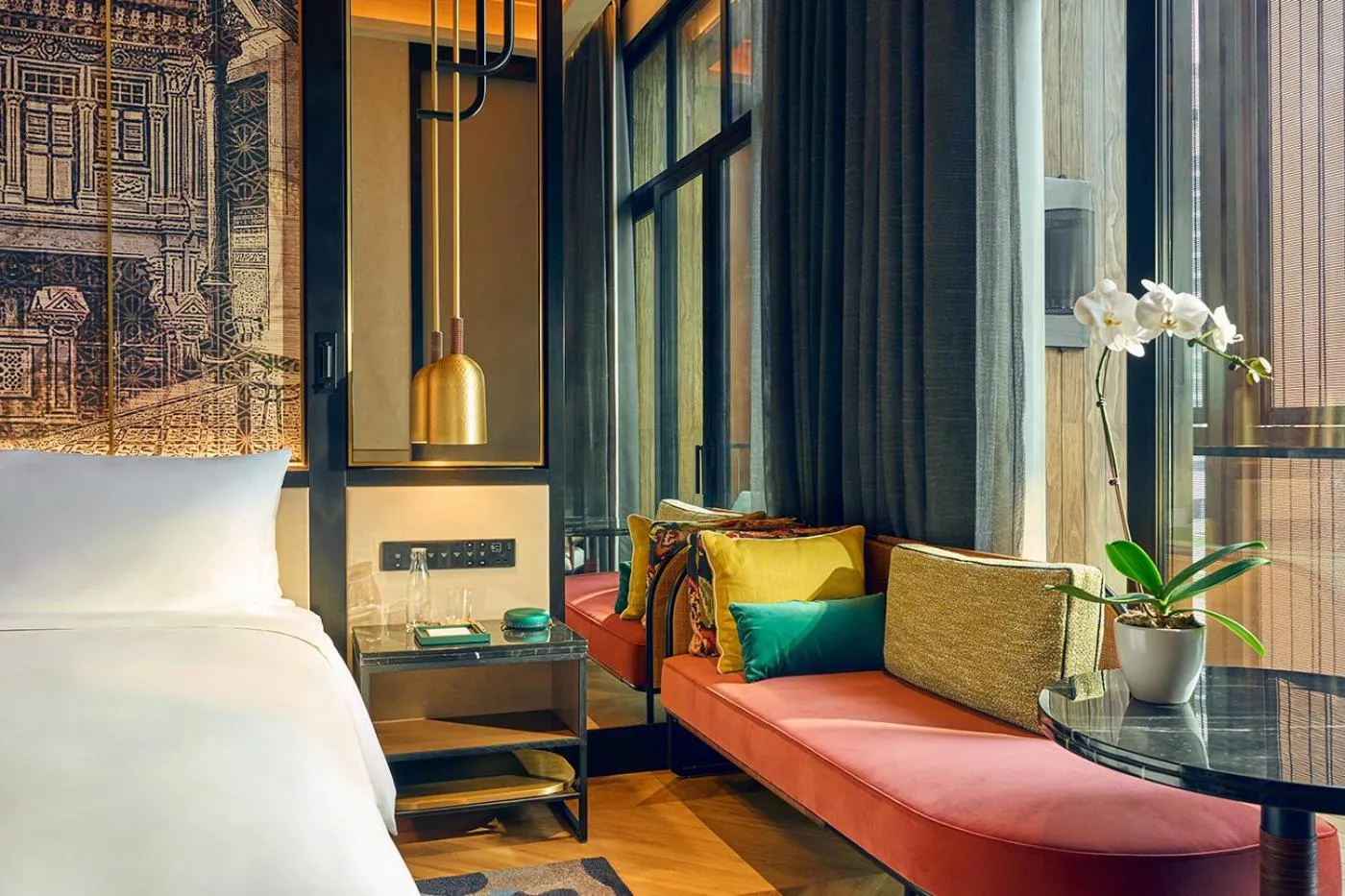 Seating area, Bed in Artyzen Singapore