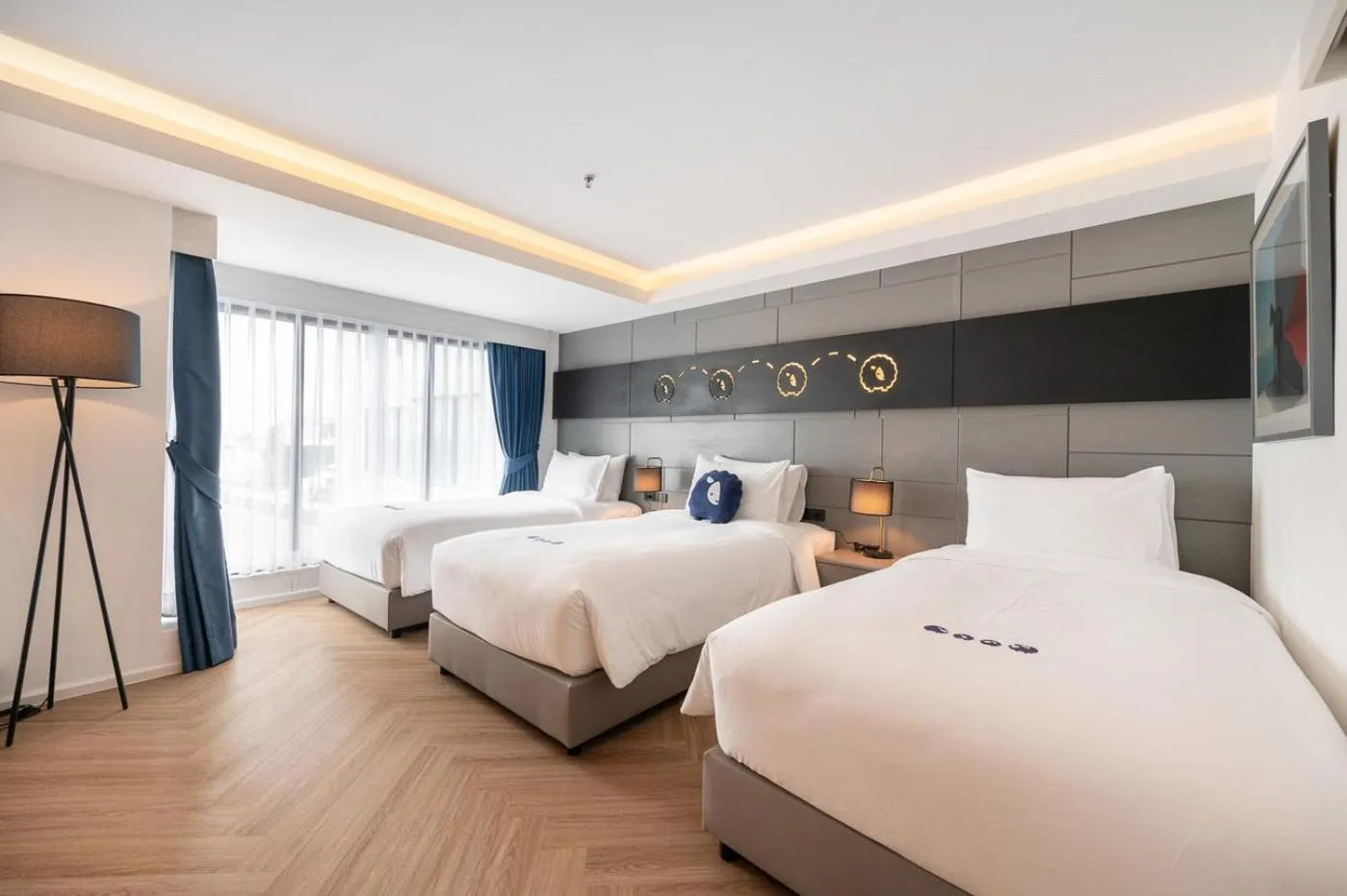 Bed in Kokotel Chiang Rai Airport Suites