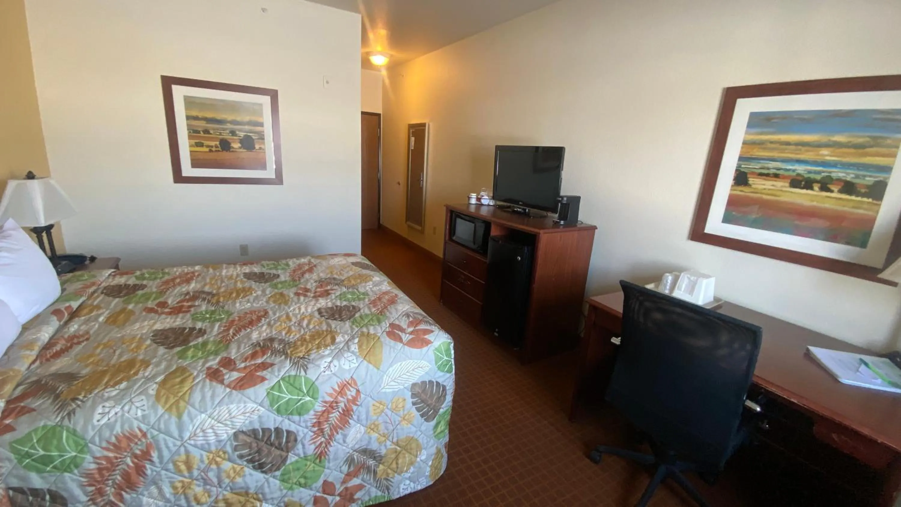TV and multimedia, Bed in Park View Inn & Suites, Hoisington