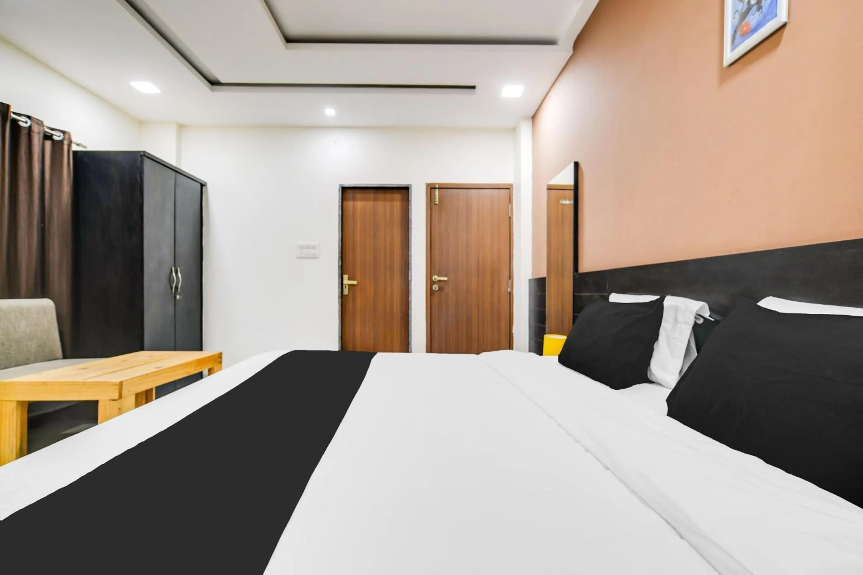 Bedroom, Bed in Super Collection O Indore Near Omax City 1