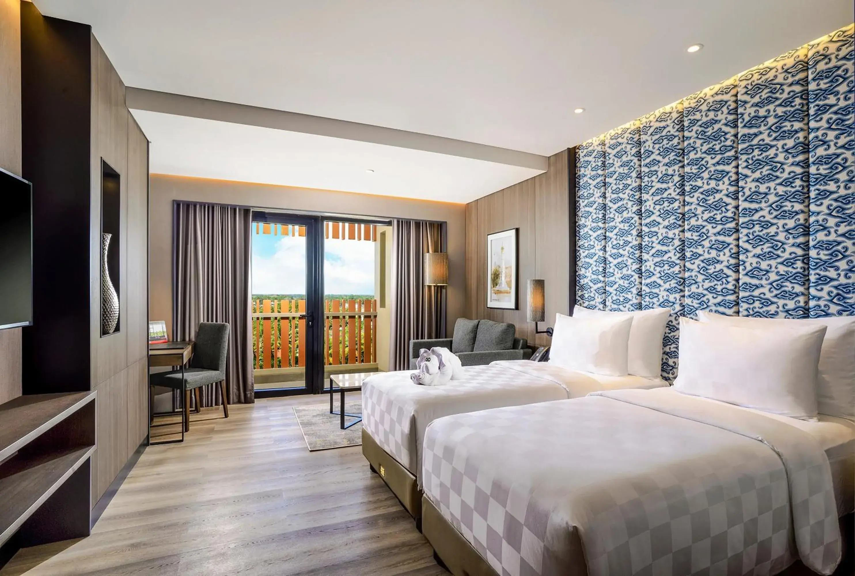 Deluxe Twin Room in Swiss-Belhotel Airport Yogyakarta Deluxe Twin Room in Swiss-Belhotel Airport Yogyakarta