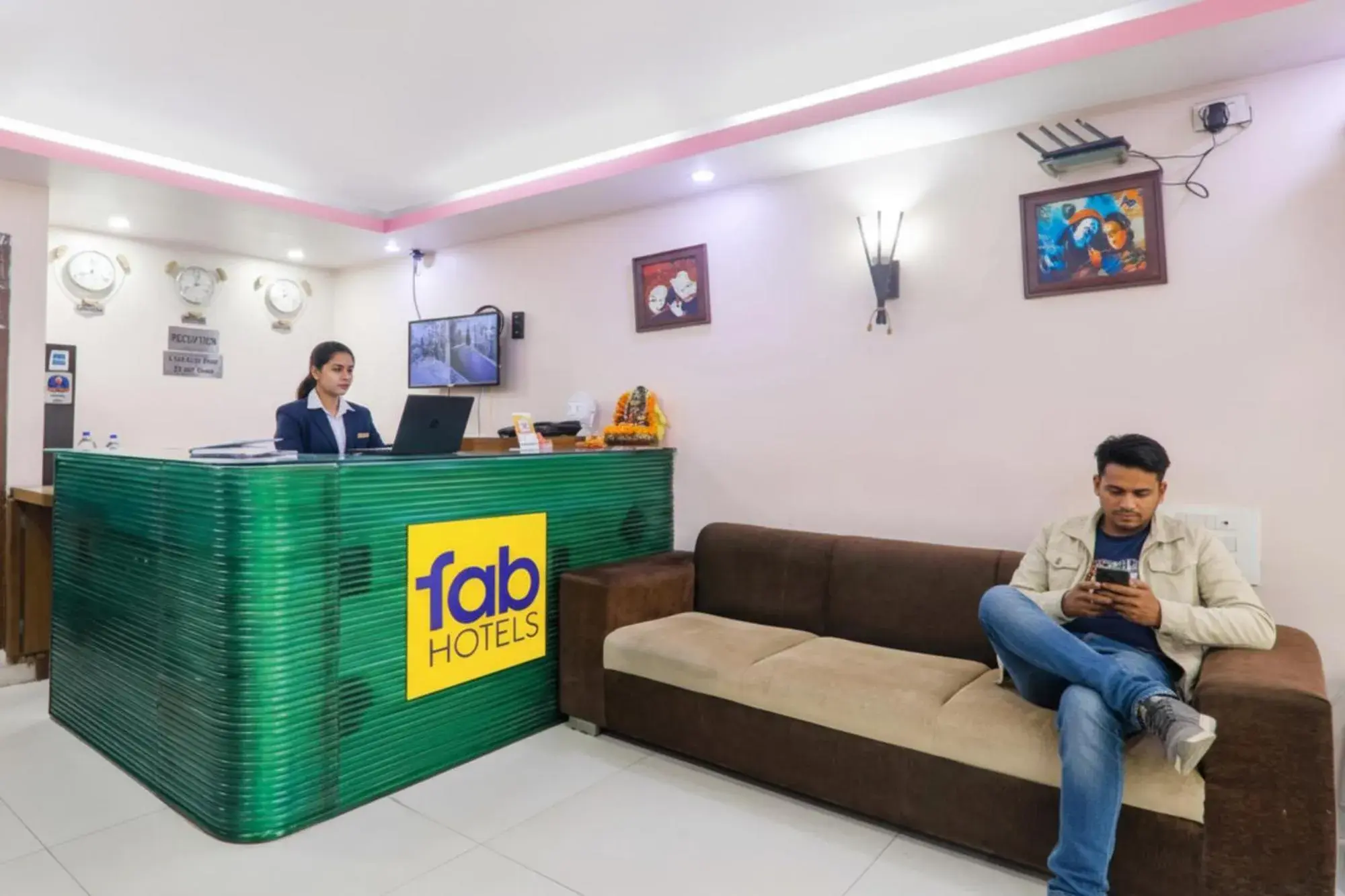 Lobby or reception in FabHotel Royal Ville Lobby or reception in FabHotel Royal Ville