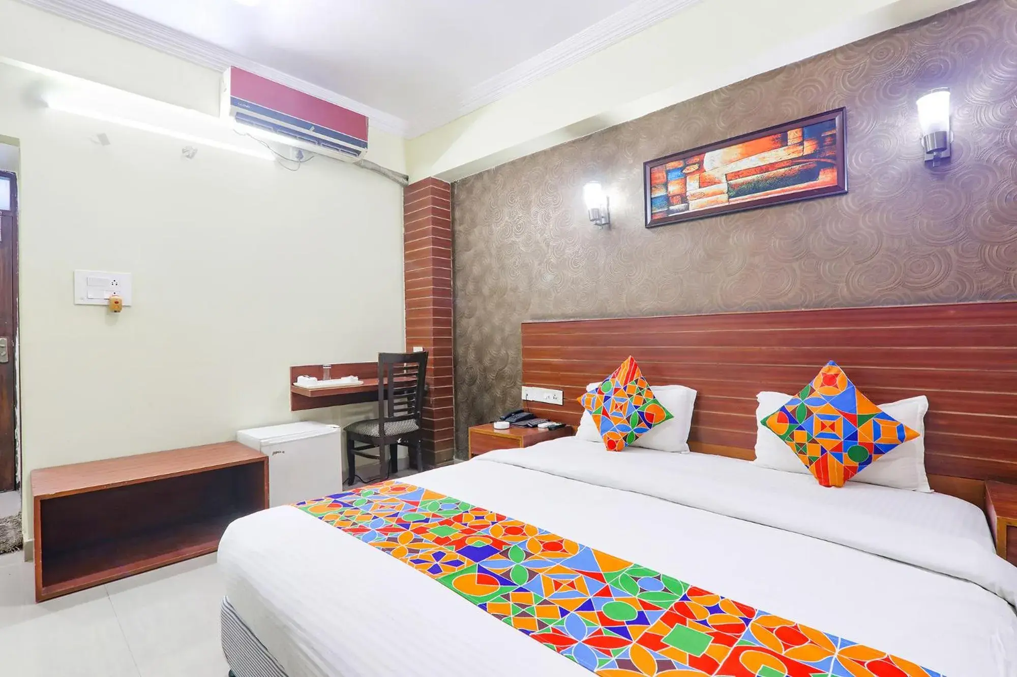 Bed in FabHotel Royal Ville Bed in FabHotel Royal Ville