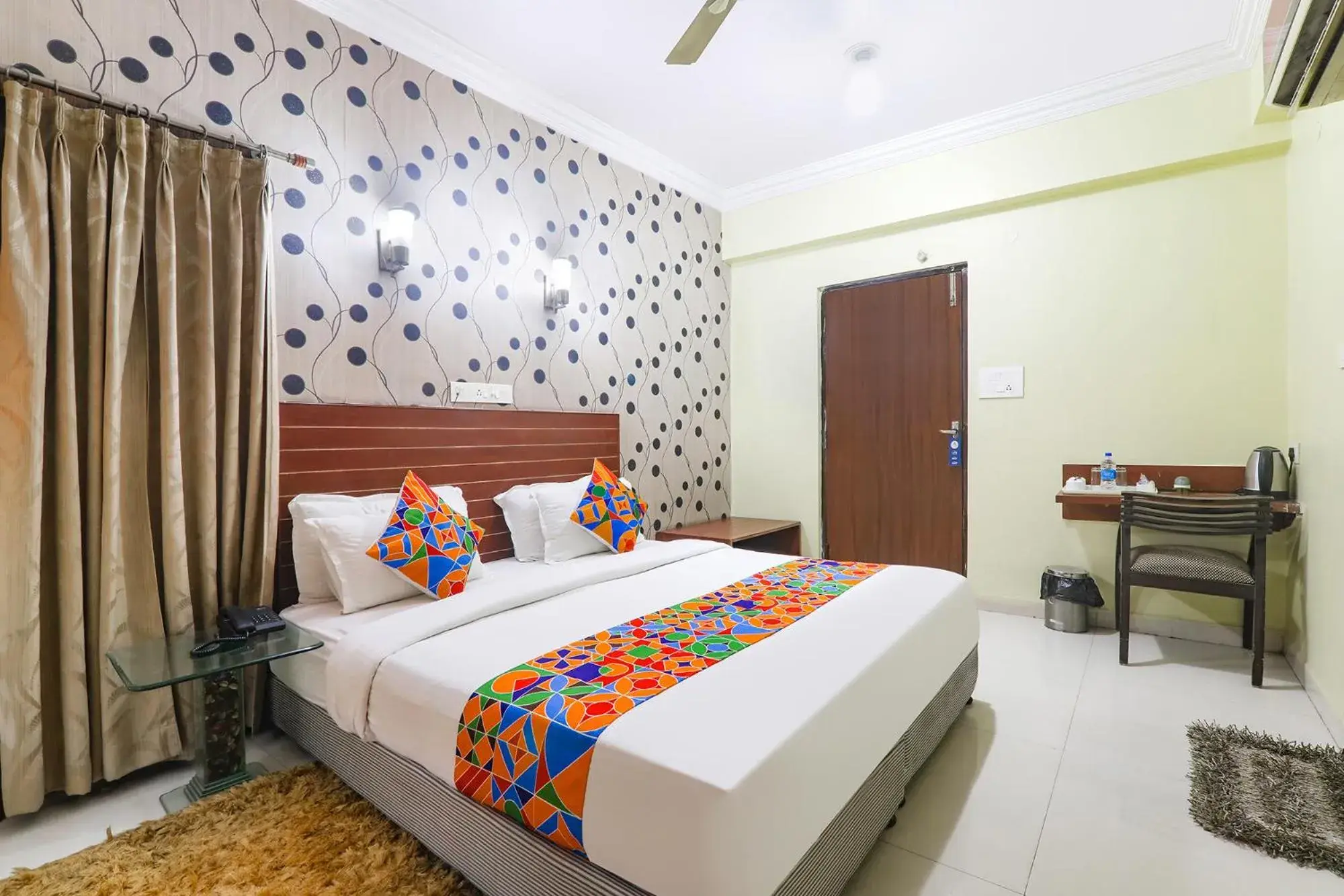 Bed in FabHotel Royal Ville Bed in FabHotel Royal Ville