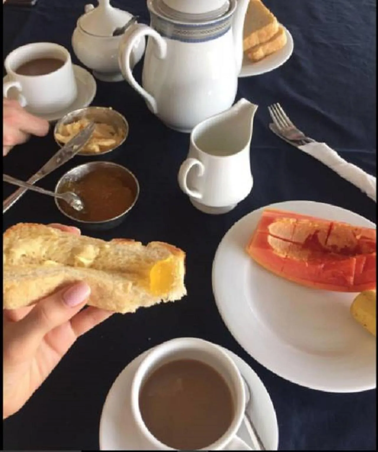 Breakfast in Cool Beach Hotel