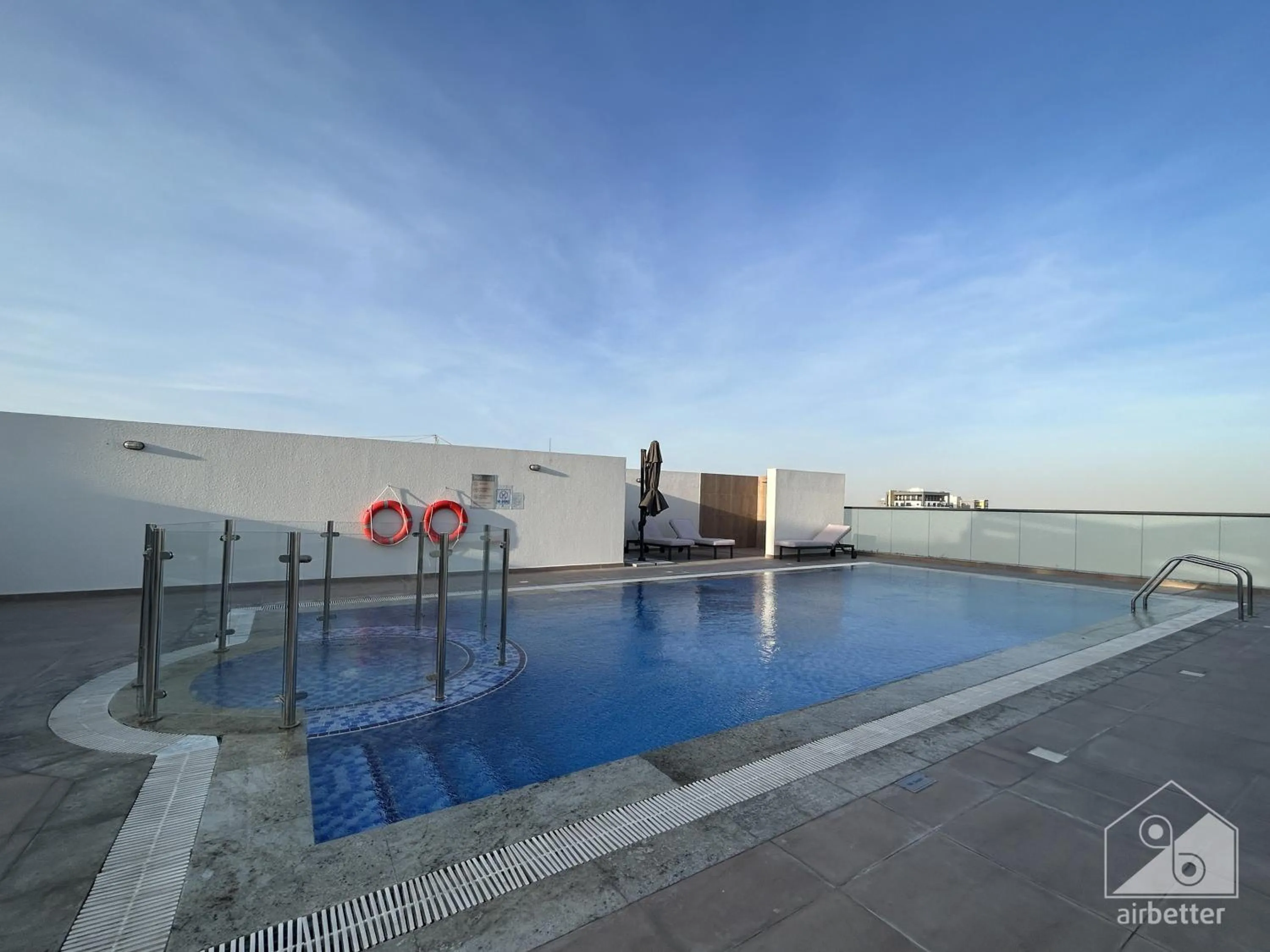 Swimming pool in Spacious Studio with balcony in AL Majan